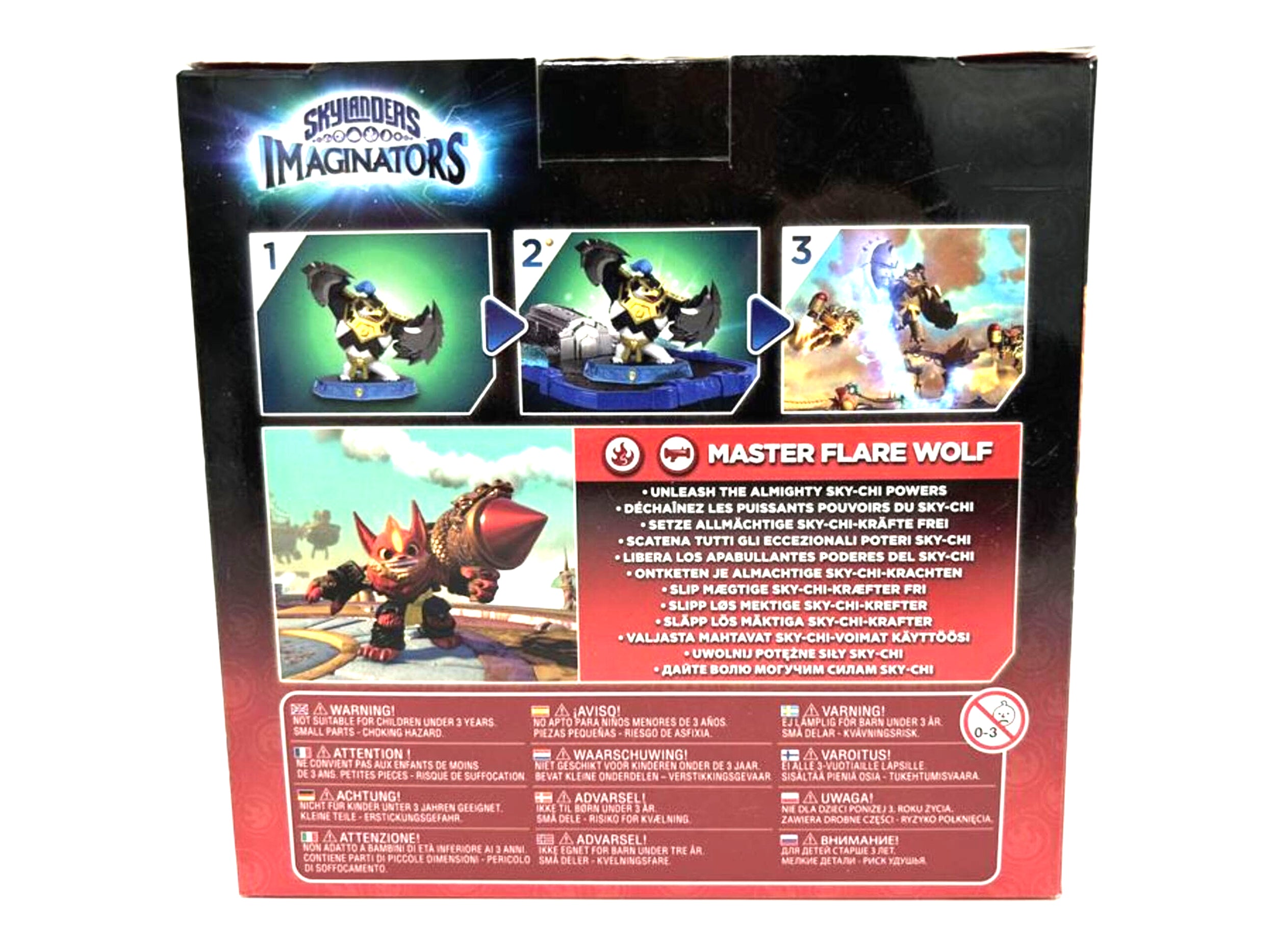 Figurine Skylanders Imaginators Flare Wolf dans son emballage d'origine OVP