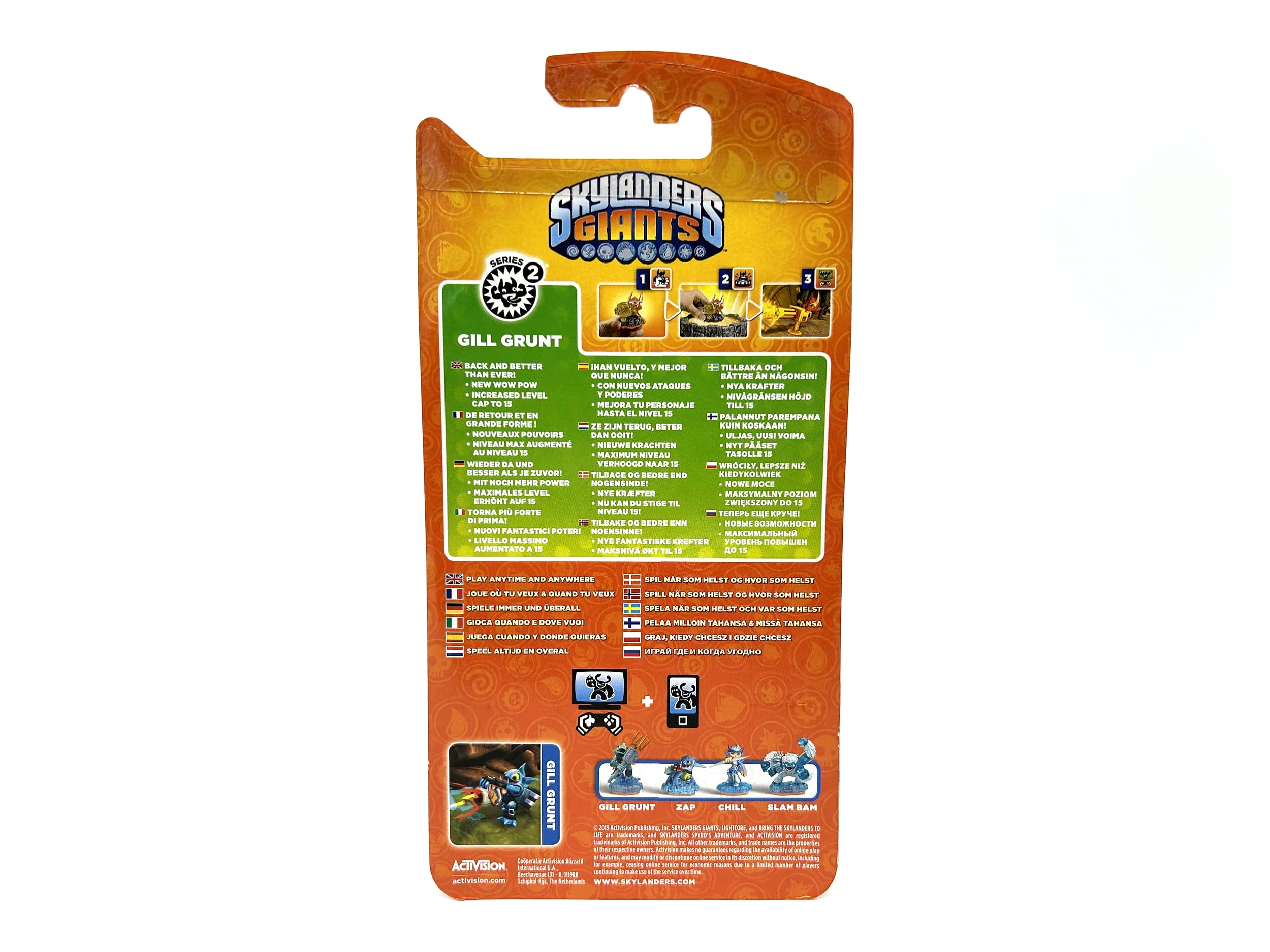 Skylanders Giants Metallic Green Gill Grunt dans son emballage d'origine OVP Chase