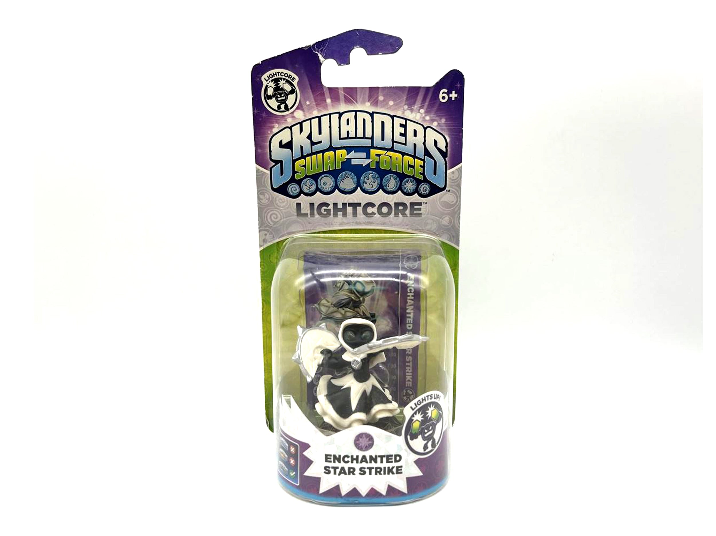 Figurine Skylanders Swap Force Enchanted Star Strike Lightcore dans son emballage d'origine