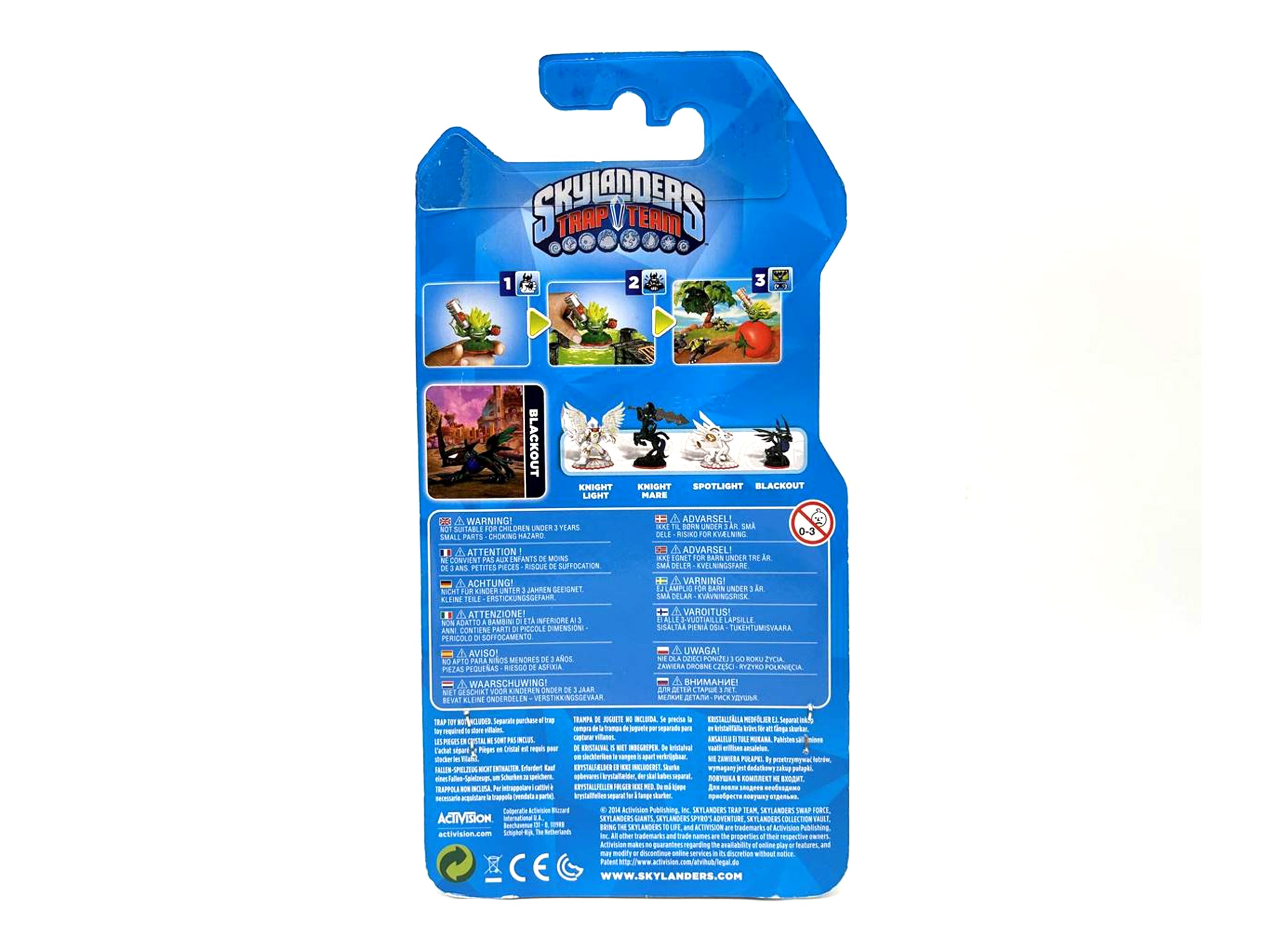 Figurine Skylanders Trap Team Blackout dans son emballage d'origine OVP