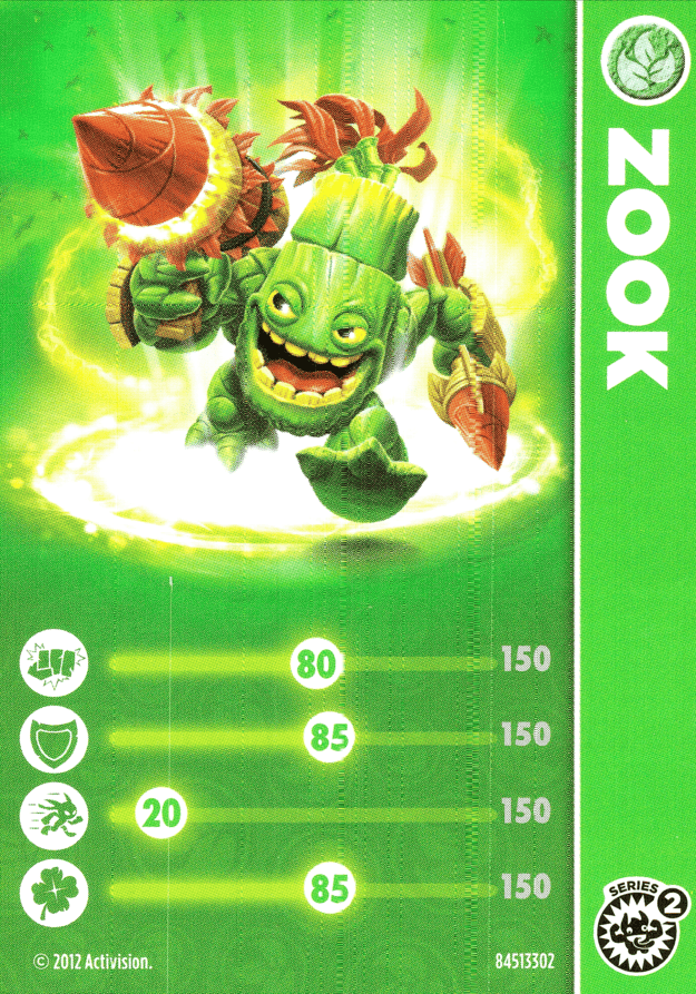 Skylanders Giants Zook Karte