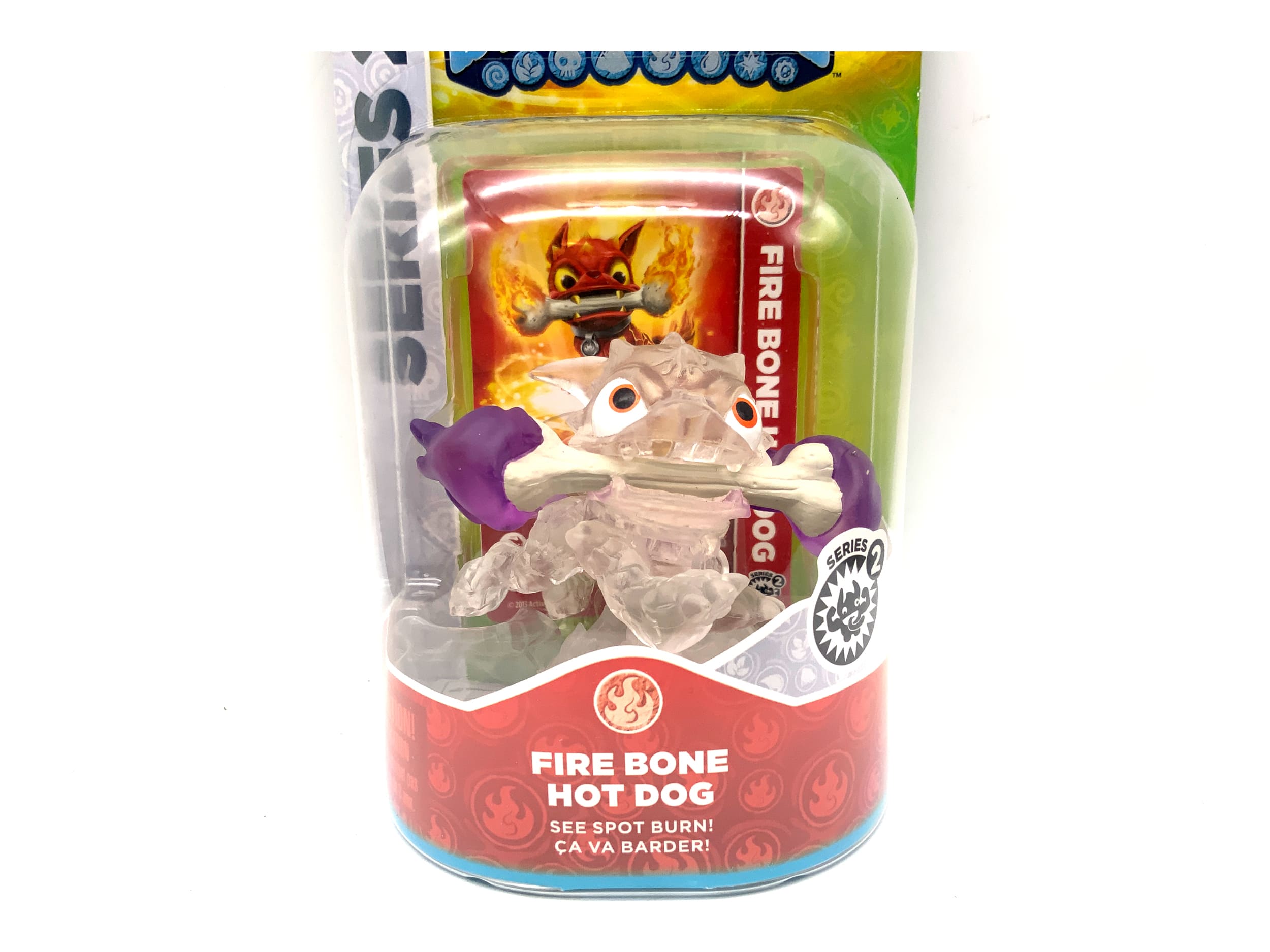 Skylanders Swap Force Frito Lay Crystal Clear Fire Bone Hot Dog Purple Flame OVP