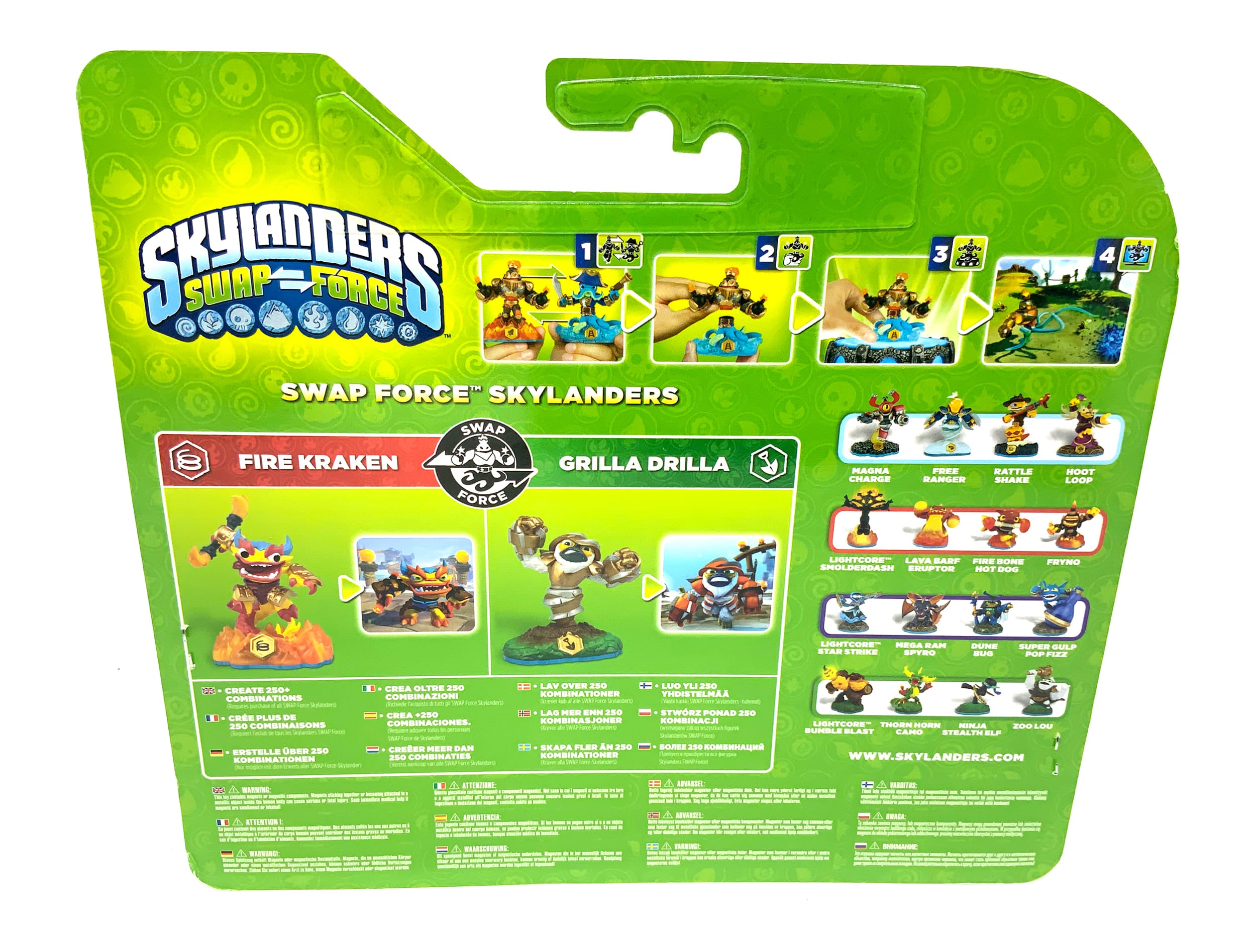 Skylanders Swap Force Double Pack Fire Kraken & Grilla Drilla in OVP