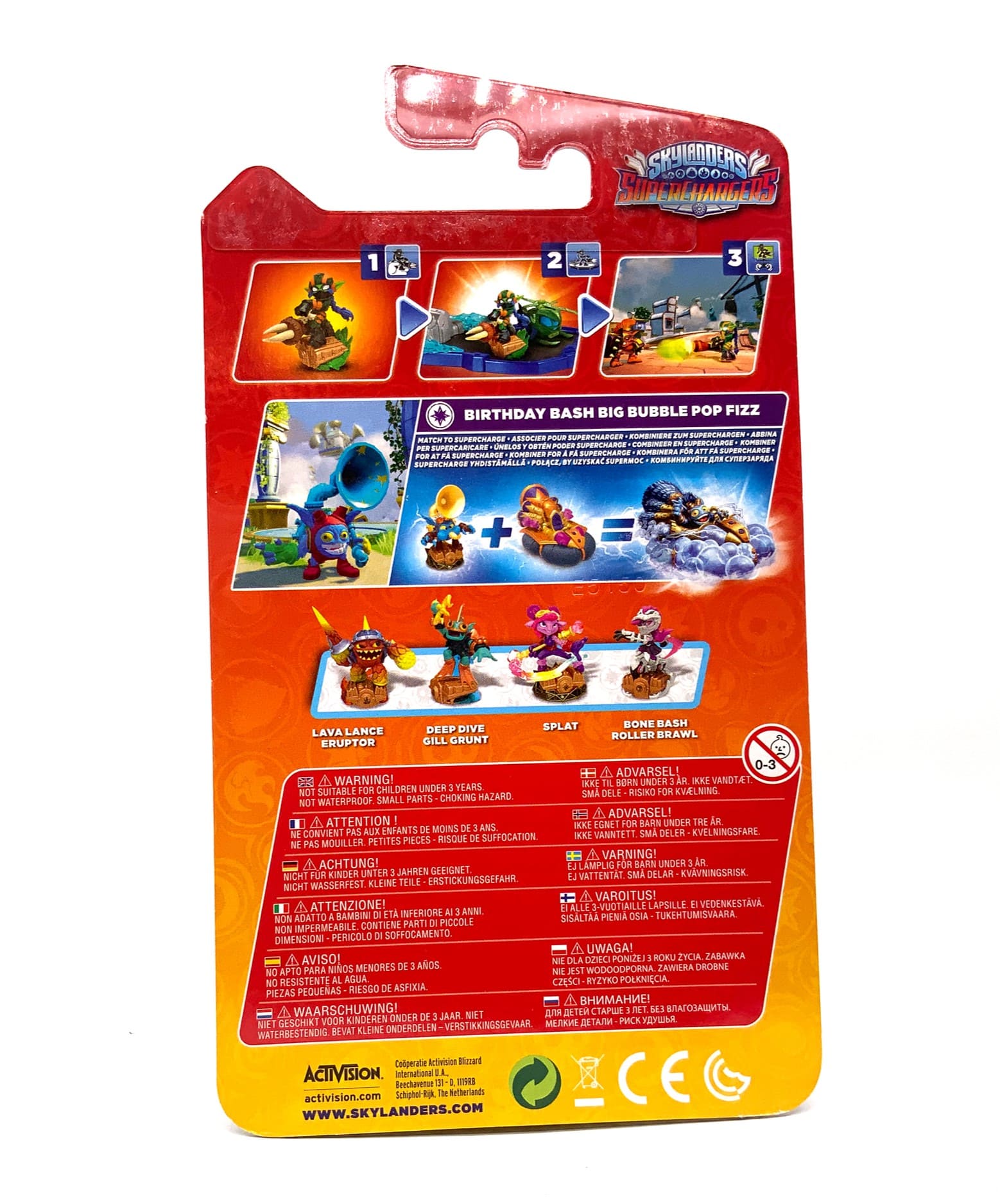 Skylanders Superchargers Birthday Bash Big Bubble Pop Fizz in OVP