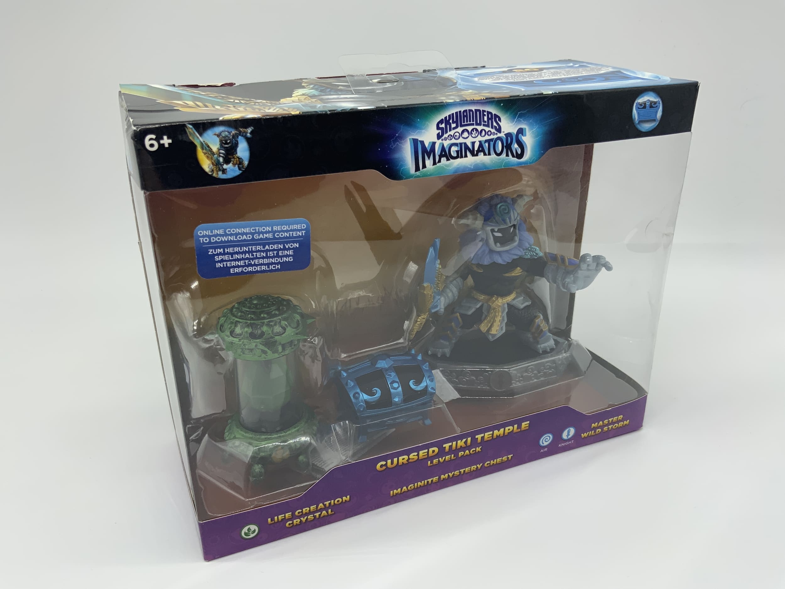 Pack de niveaux Skylanders Imaginators Cursed Tiki Temple dans son emballage d'origine avec Master Wildstorm
