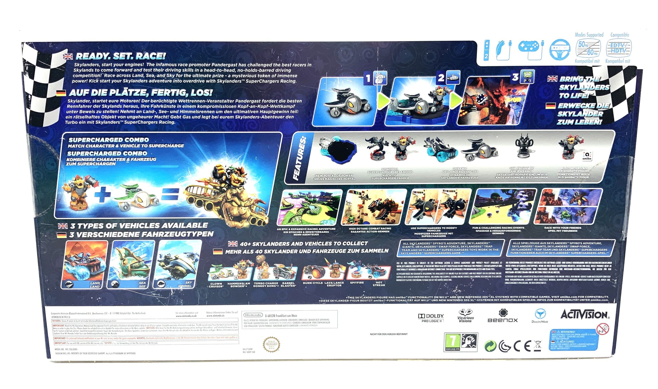 Skylanders Superchargers Starter Pack Dark Edition Nintendo Wii Starterset