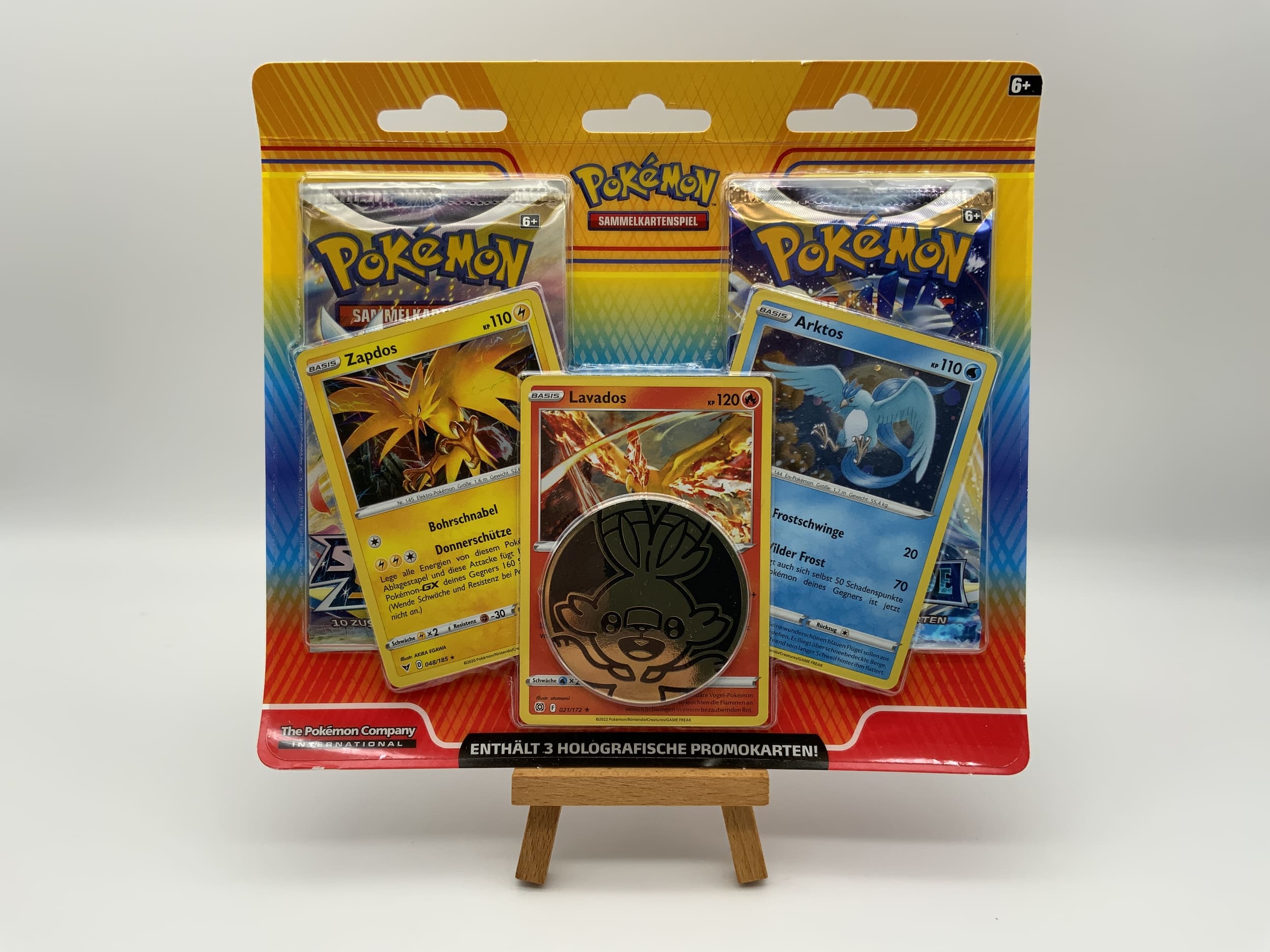 Pokémon Enhanced 2 Pack Blister 2023 Zapdos/Arktos/Lavados (allemand)