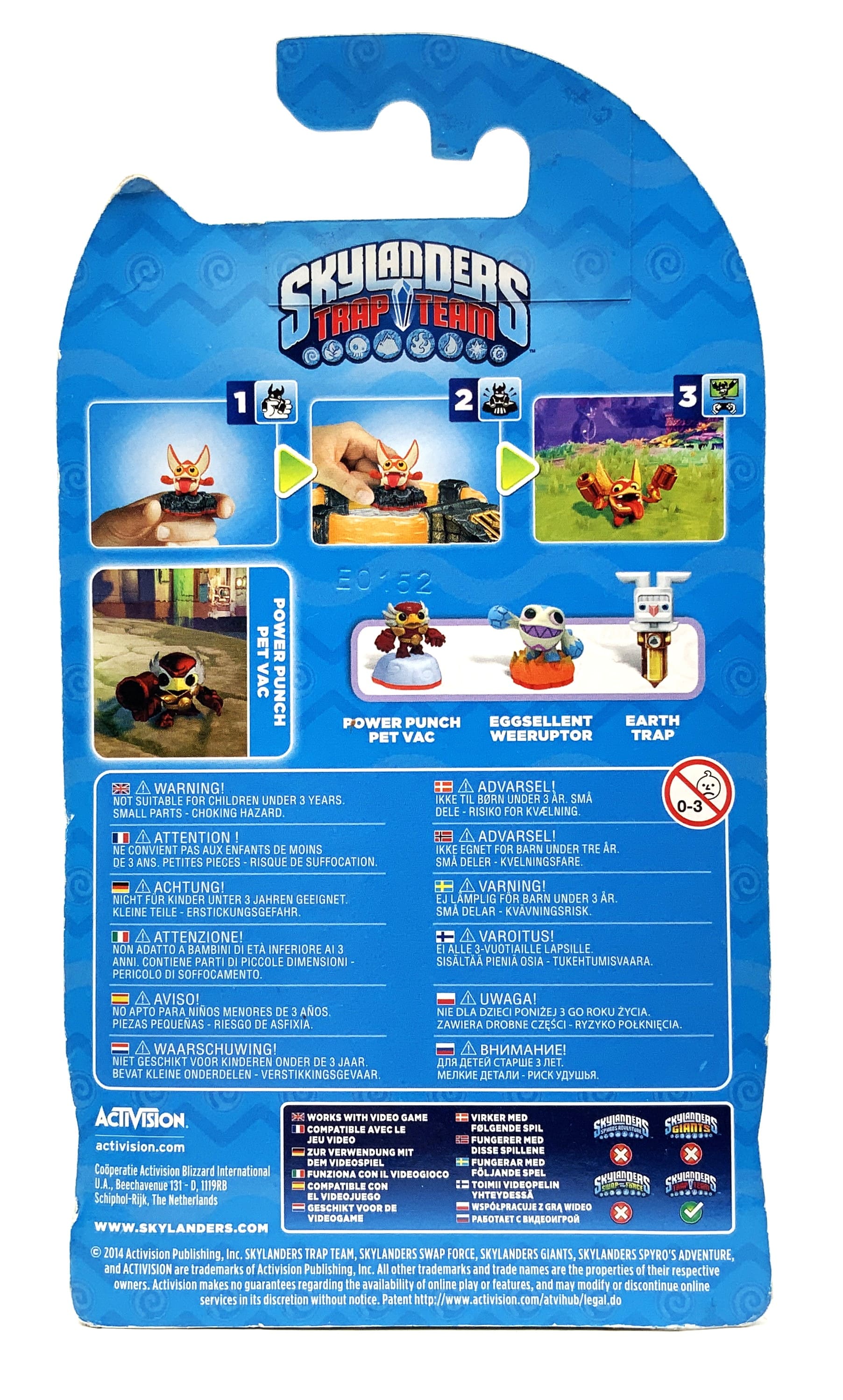 Figurine Skylanders Trap Team Power Punch Pet Vac dans son emballage d'origine OVP