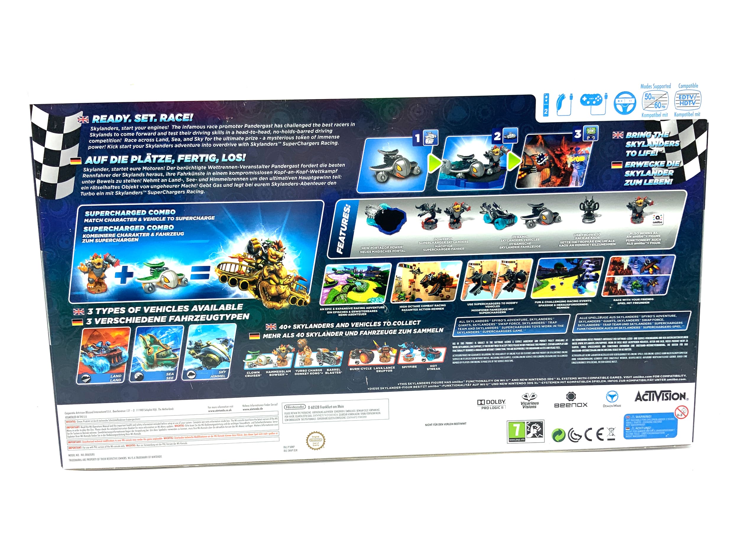 Skylanders Superchargers Dark Edition Starterset Nintendo Wii starter Pack Neu