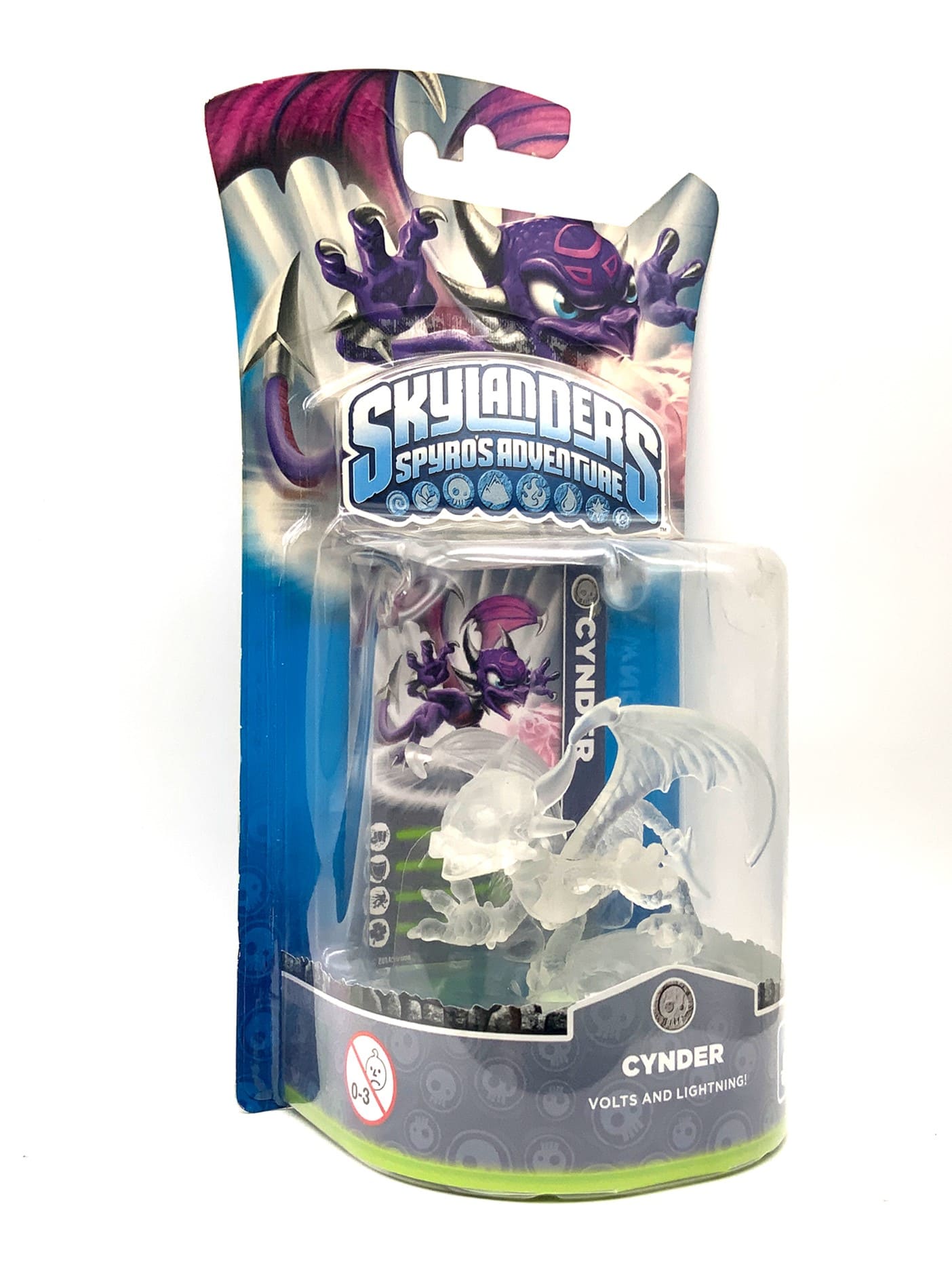Skylanders Spyros Adventure Crystal Clear Cynder Chase Variante in OVP