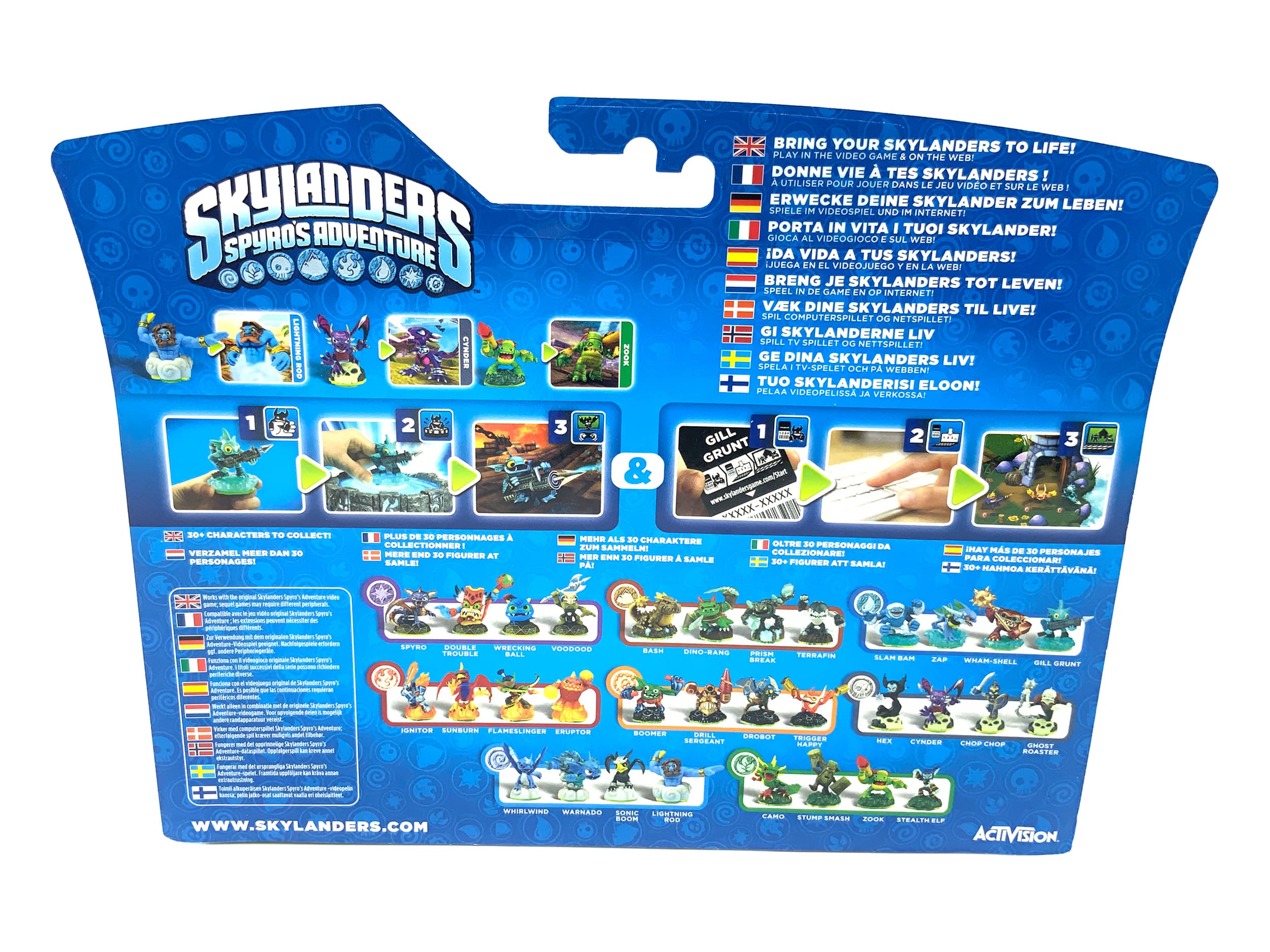 Skylanders Spyros Adventure Triple Pack Lightning Rod + Cynder + Zook in OVP