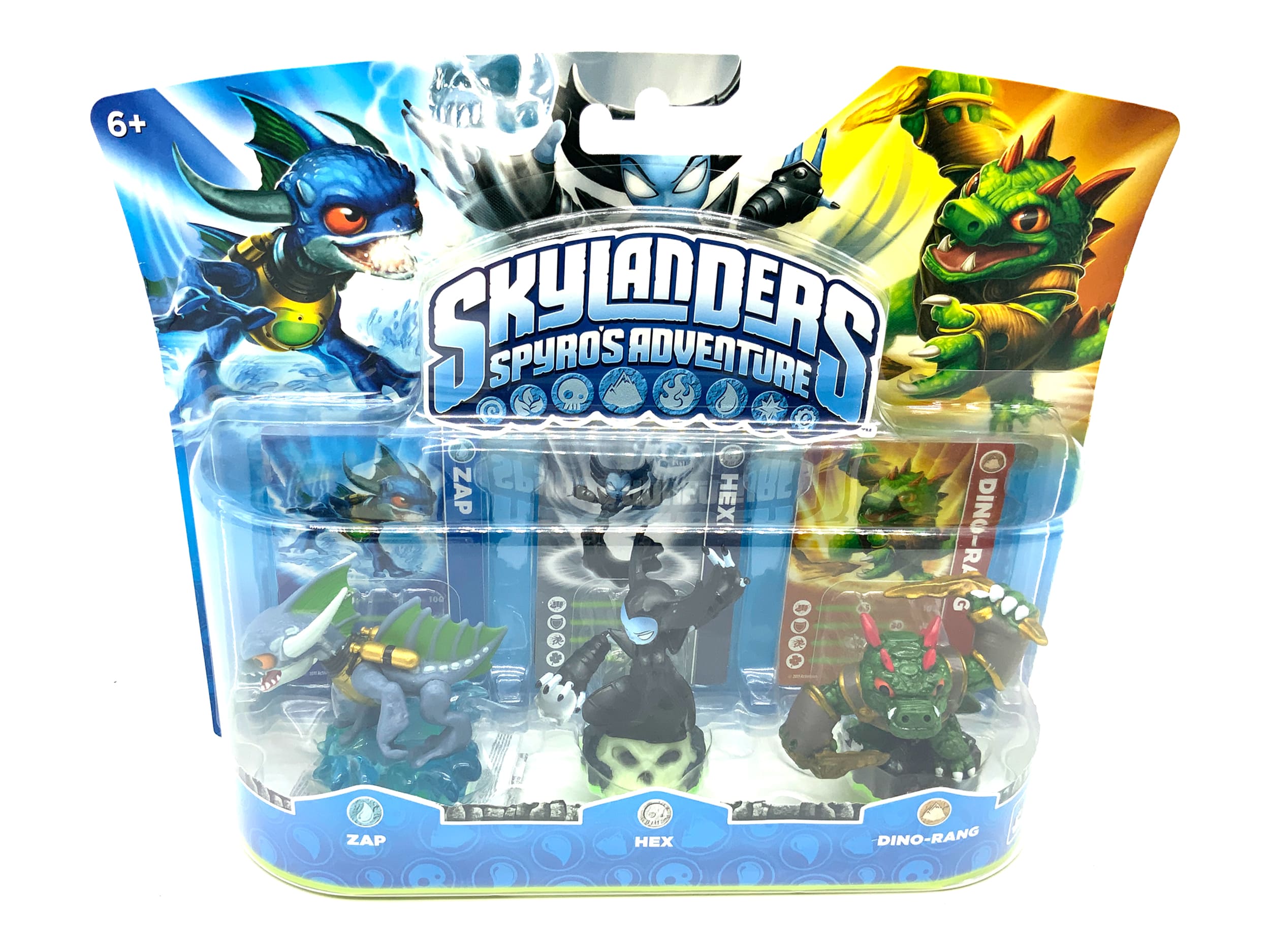 Skylanders Spyros Adventure Triple Pack Zap + Hex + Dino-Rang in OVP