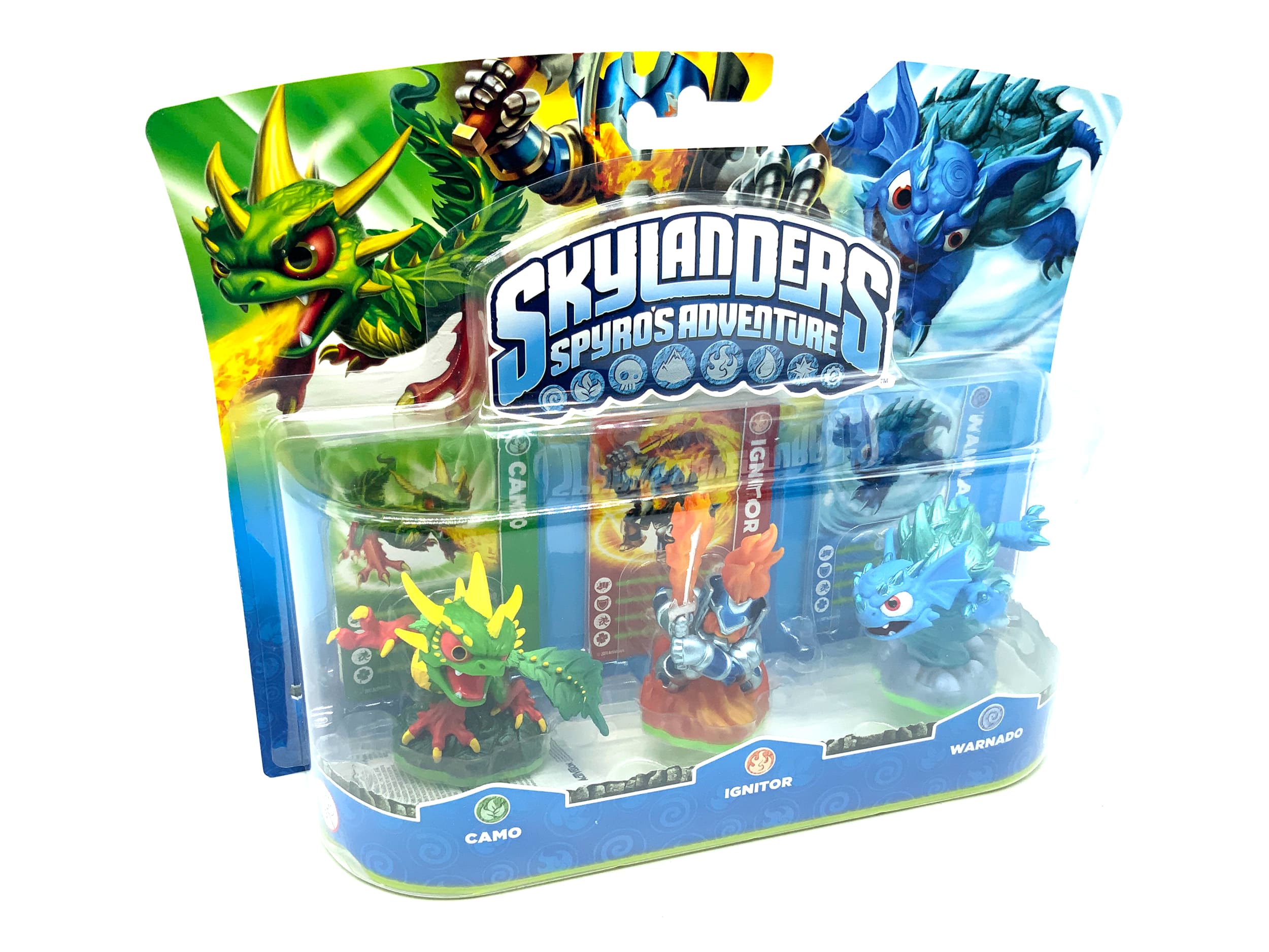Skylanders Spyros Adventure Triple Pack Camo + Ignitor + Warnado in OVP