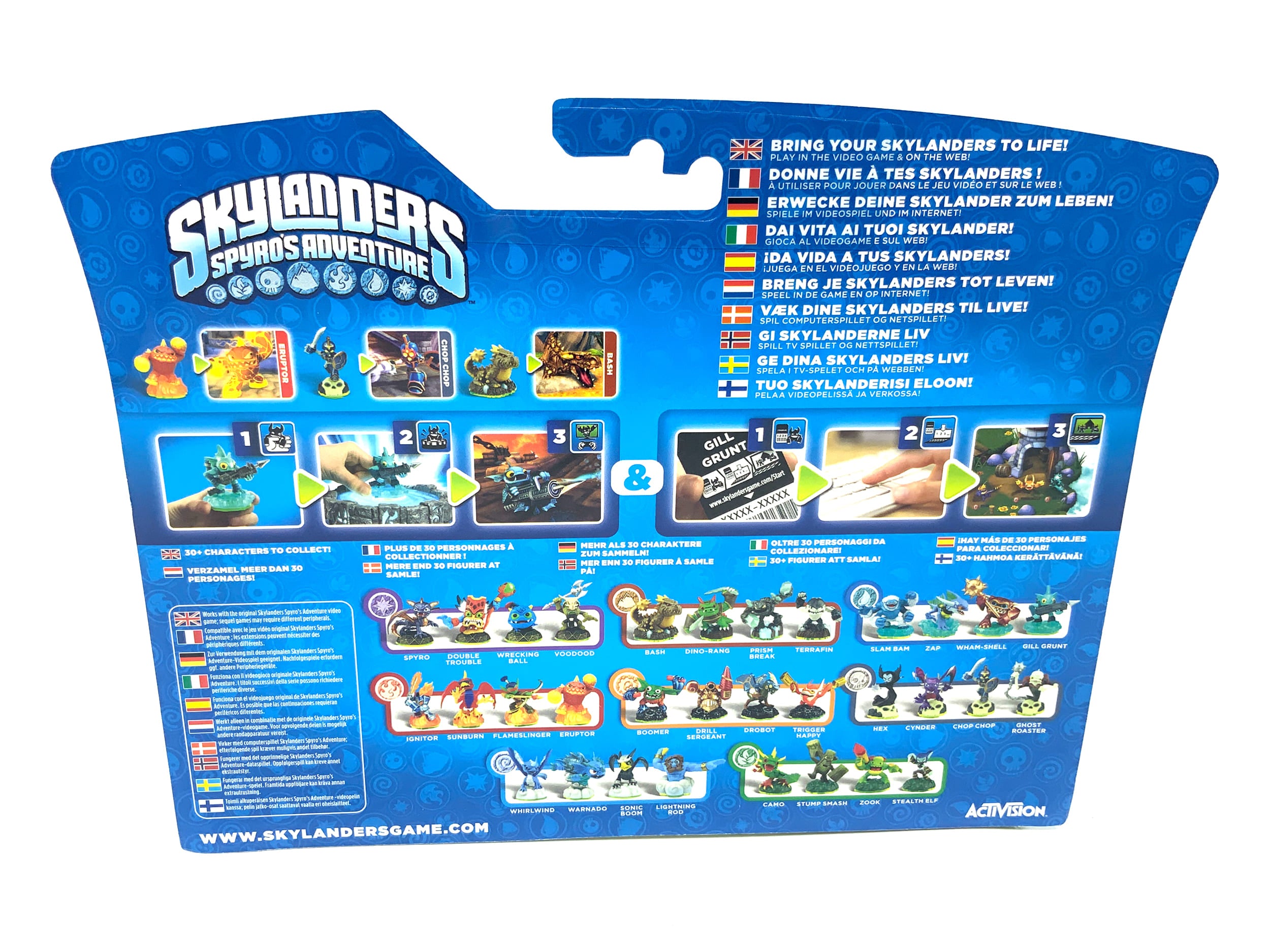 Skylanders Spyros Adventure Triple Pack Eruptor + Chop Chop + Bash in OVP