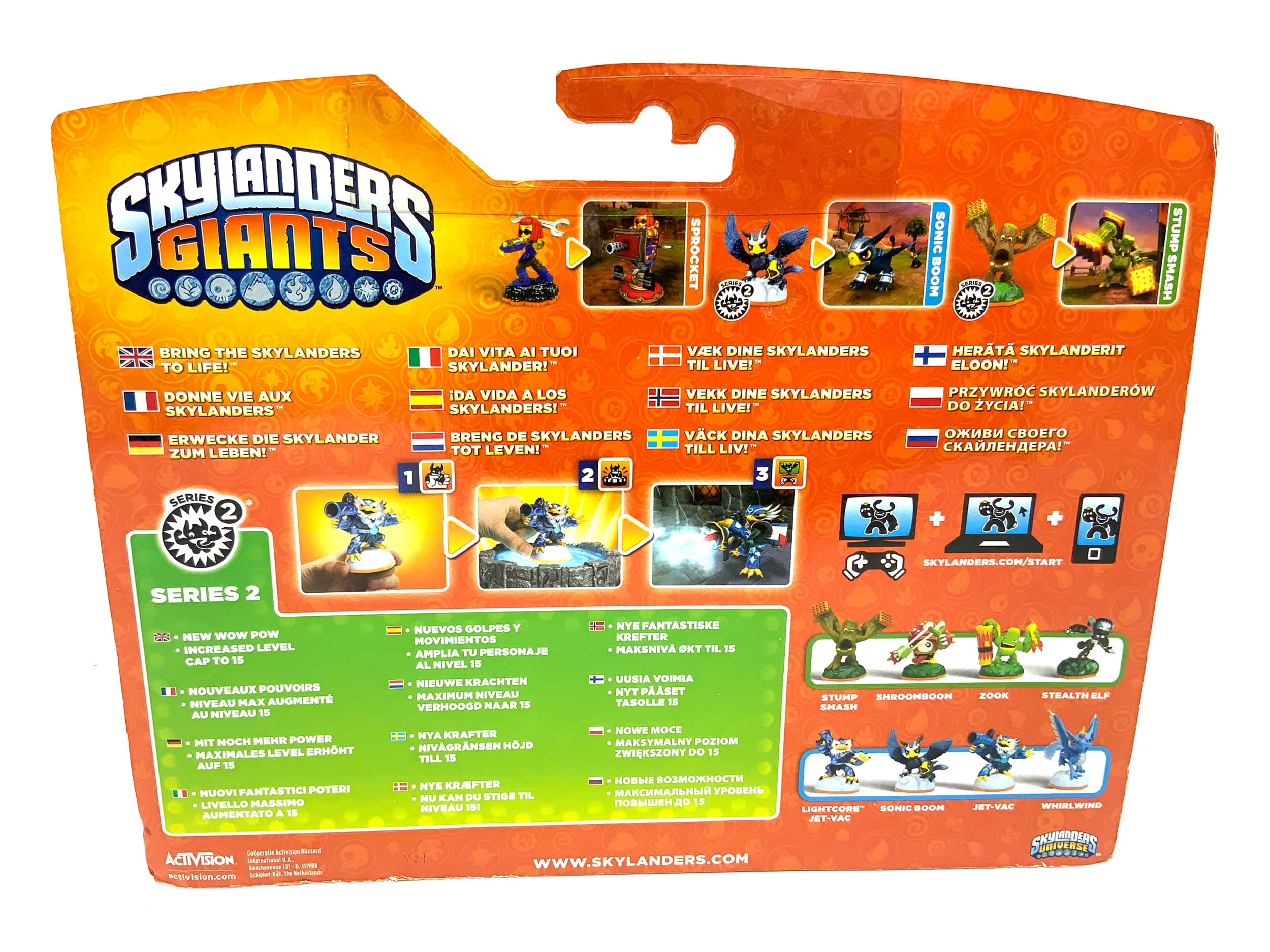 Skylanders Giants Triple Pack Sonic Boom + Sprocket +Stump Smash in OVP