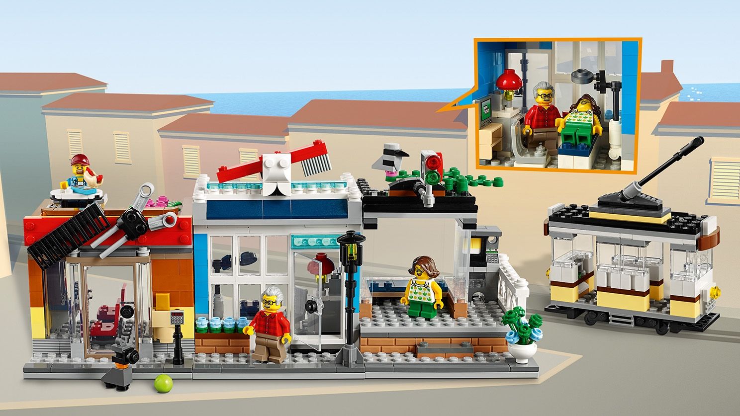 LEGO Creator 31097 Maison de ville avec animalerie et café