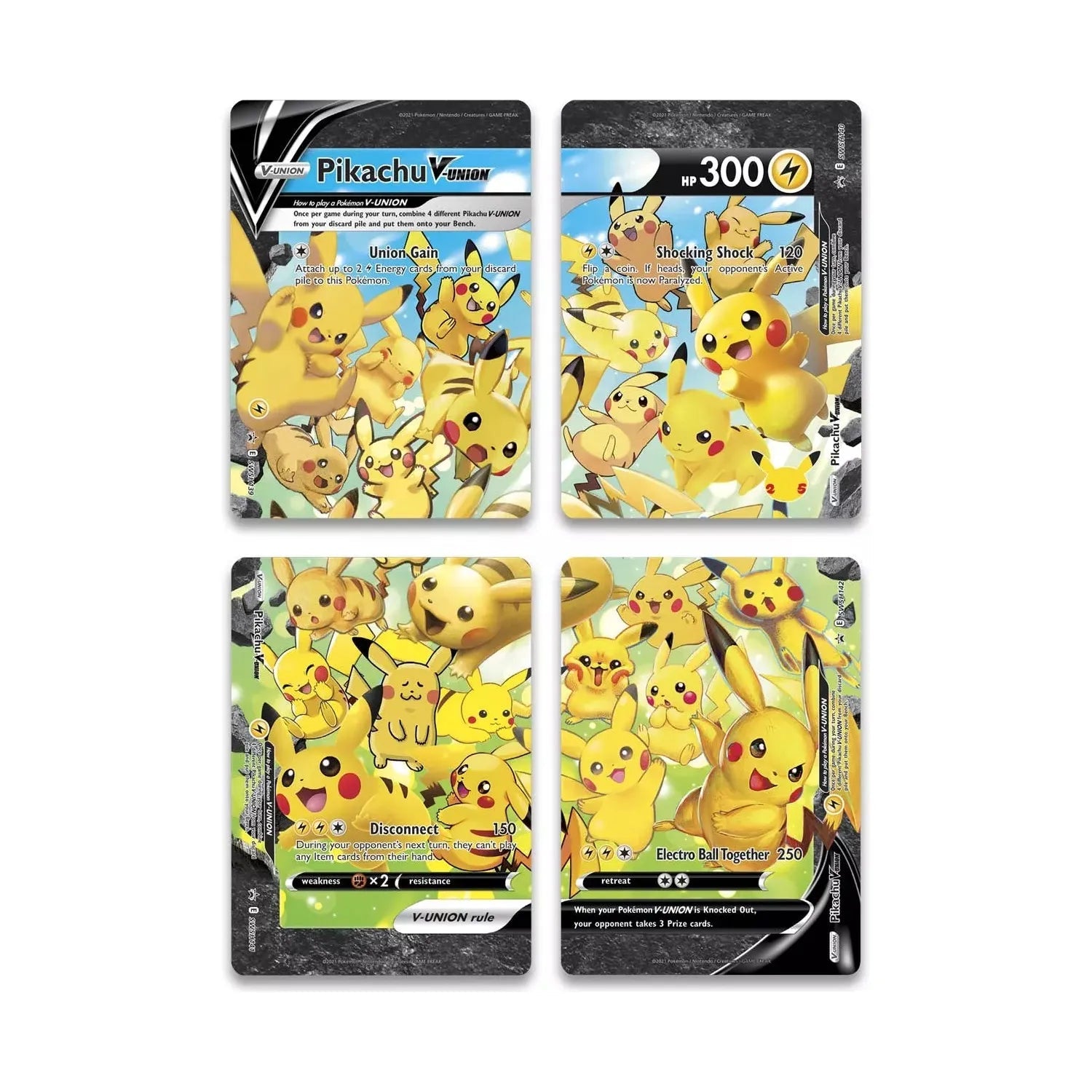 Célébrations du 25e anniversaire de Pokémon Collection Pikachu V UNION (anglais)