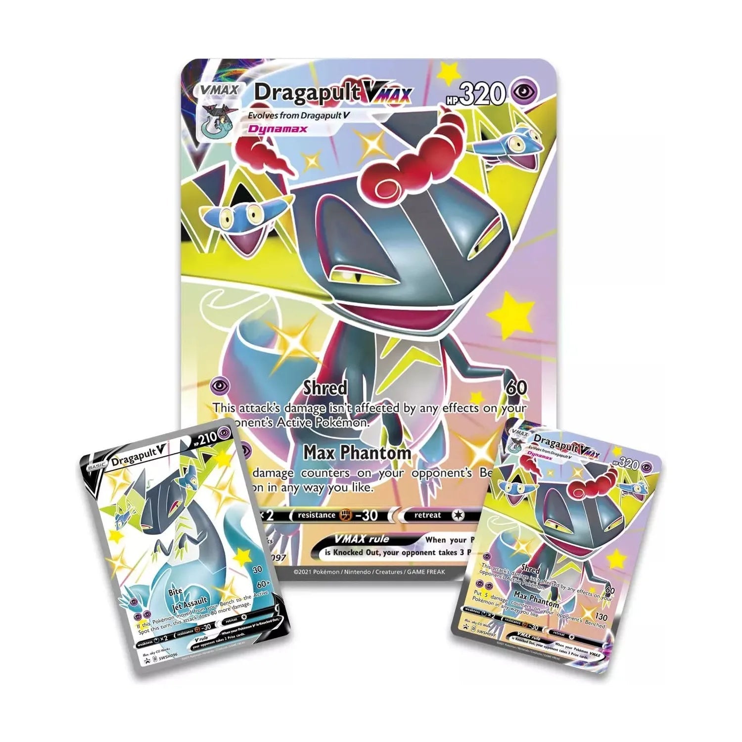 Pokémon Épée et Bouclier Shining Fates Dragapult VMAX Premium Collection (anglais)