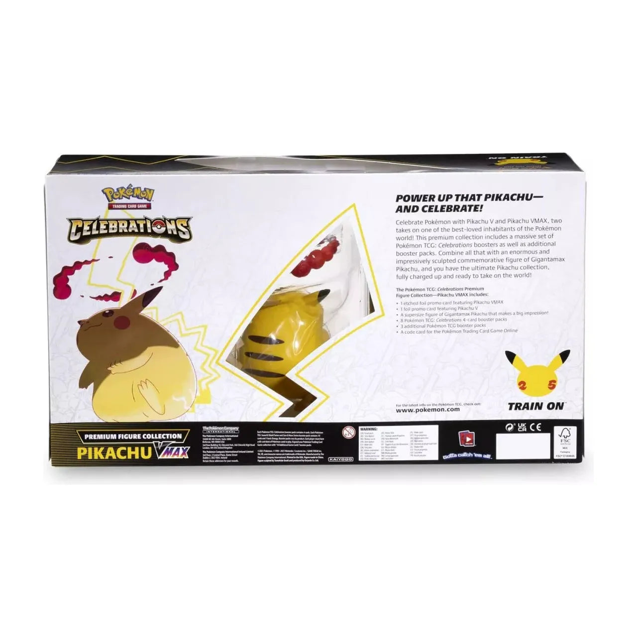 Collection de figurines premium Célébrations du 25e anniversaire de Pokémon Pikachu VMAX (anglais)