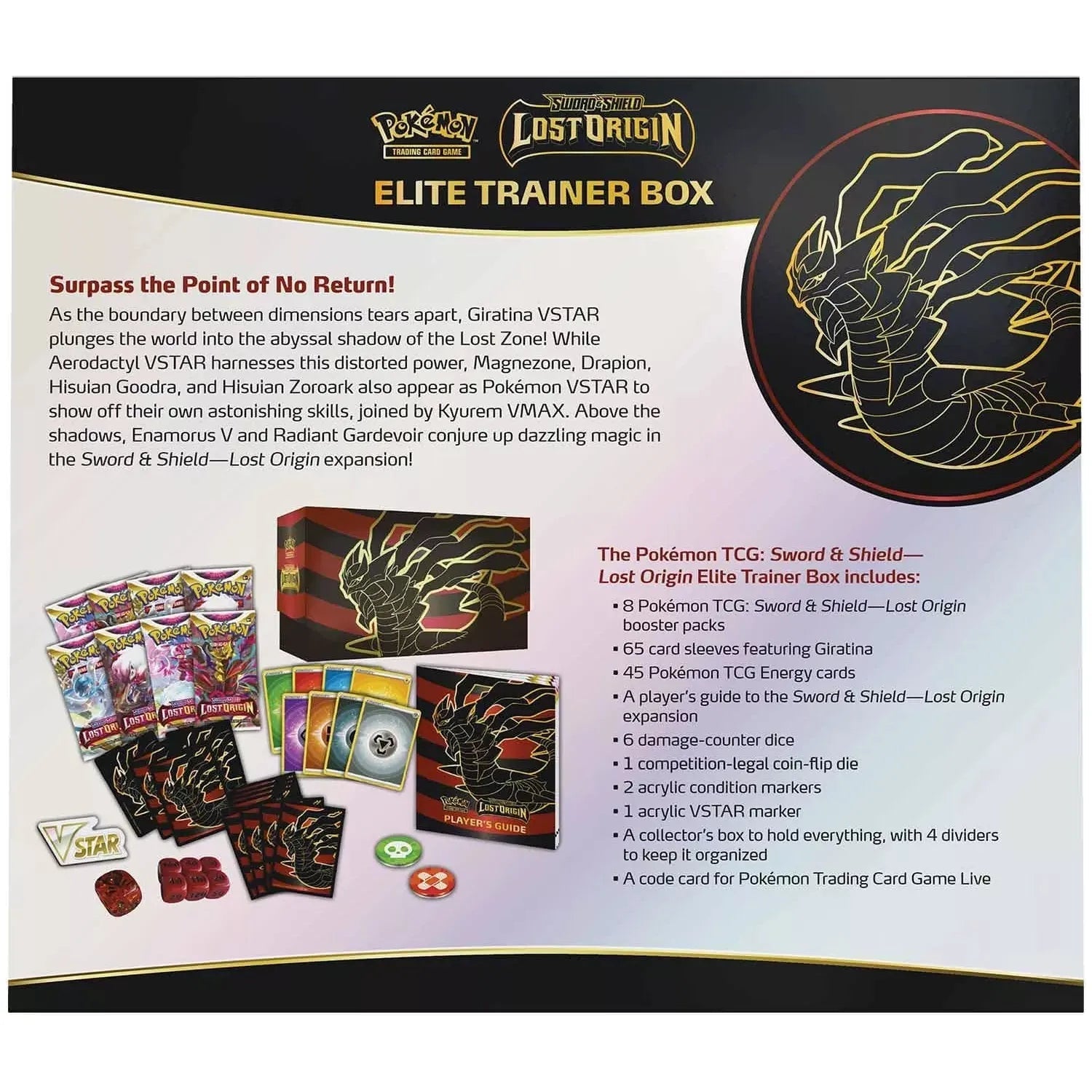 Pokémon Épée et Bouclier Lost Origin Elite Trainer Box (anglais)