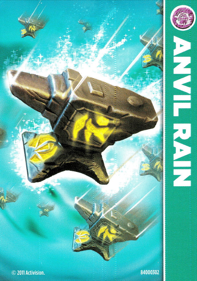 Skylanders Spyros Adventure Anvil Rain Karte