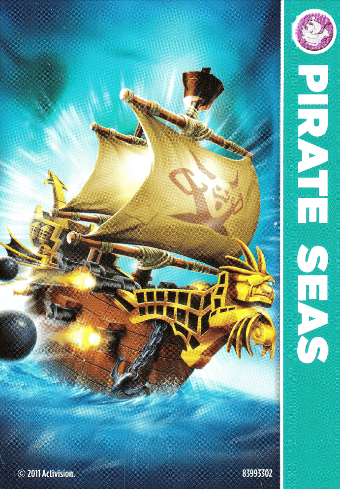 Skylanders Spyros Adventure Pirate Ship Karte