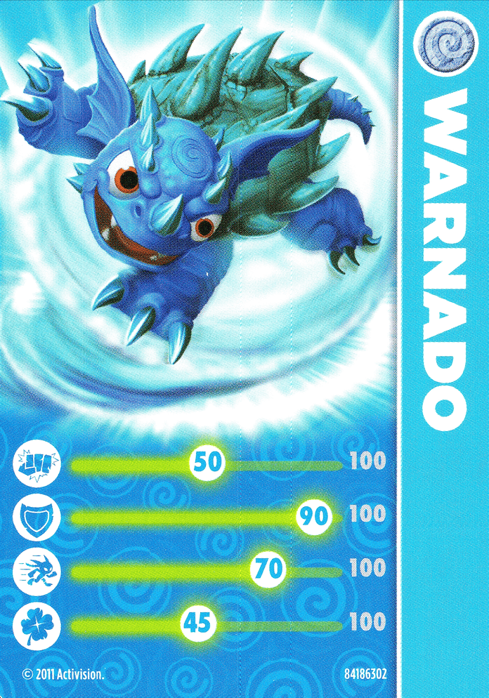 Skylanders Spyros Adventure Warnado Karte