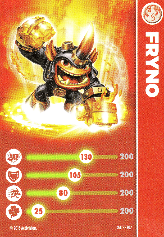 Skylanders Swap Force Fryno Karte