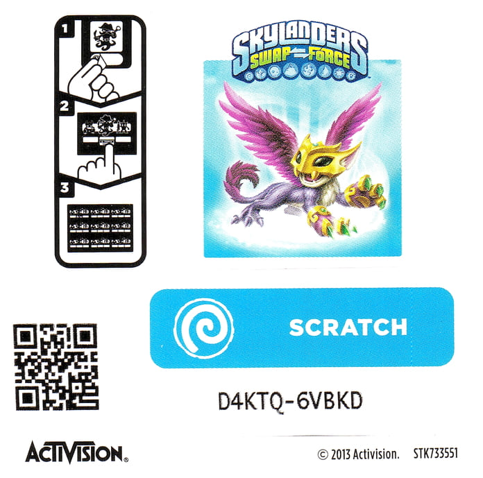 Skylanders Swap Force Scratch Aufkleber