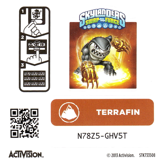 Skylanders Swap Force Terrafin Aufkleber