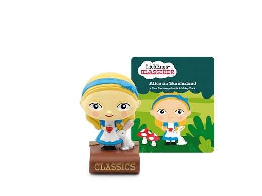Figurines Tonie Classique préféré Alice au pays des merveilles et deux autres classiques Figurine audio pour Toniebox