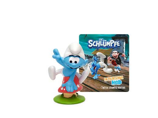 Figurines Tonie Les Schtroumpfs, Un héros maladroit et 3 autres aventures Schtroumpfiques, figurine audio pour Toniebox