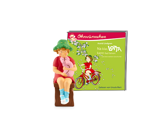 Figurines Tonie Lotta Bien sûr, Lotta peut faire du vélo et deux autres histoires Figurine audio pour Toniebox