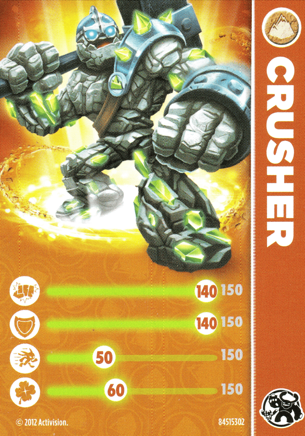 Skylanders Giants Crusher Karte