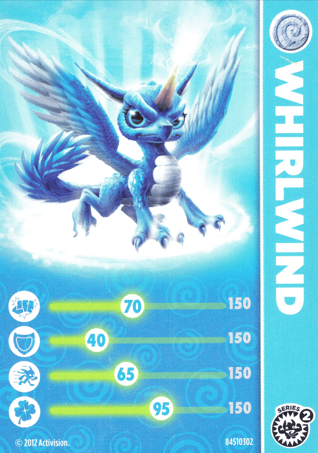 Skylanders Giants Whirlwind Karte