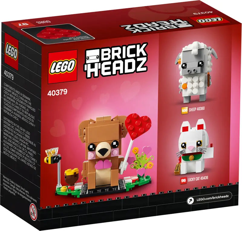 LEGO Brickheadz 40379 L'ours de la Saint-Valentin