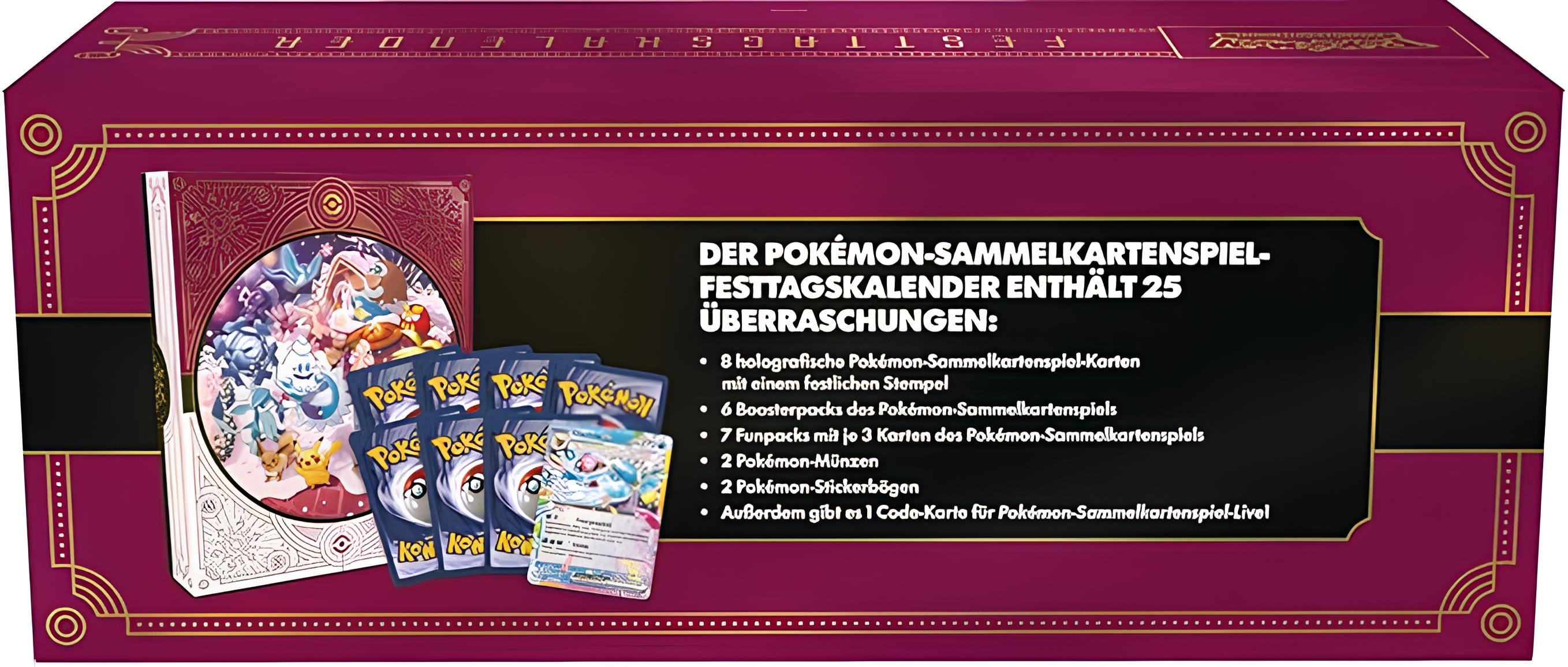 Pokémon Karmesin & Purpur Adventskalender 2025 Festtagskalender (deutsch)