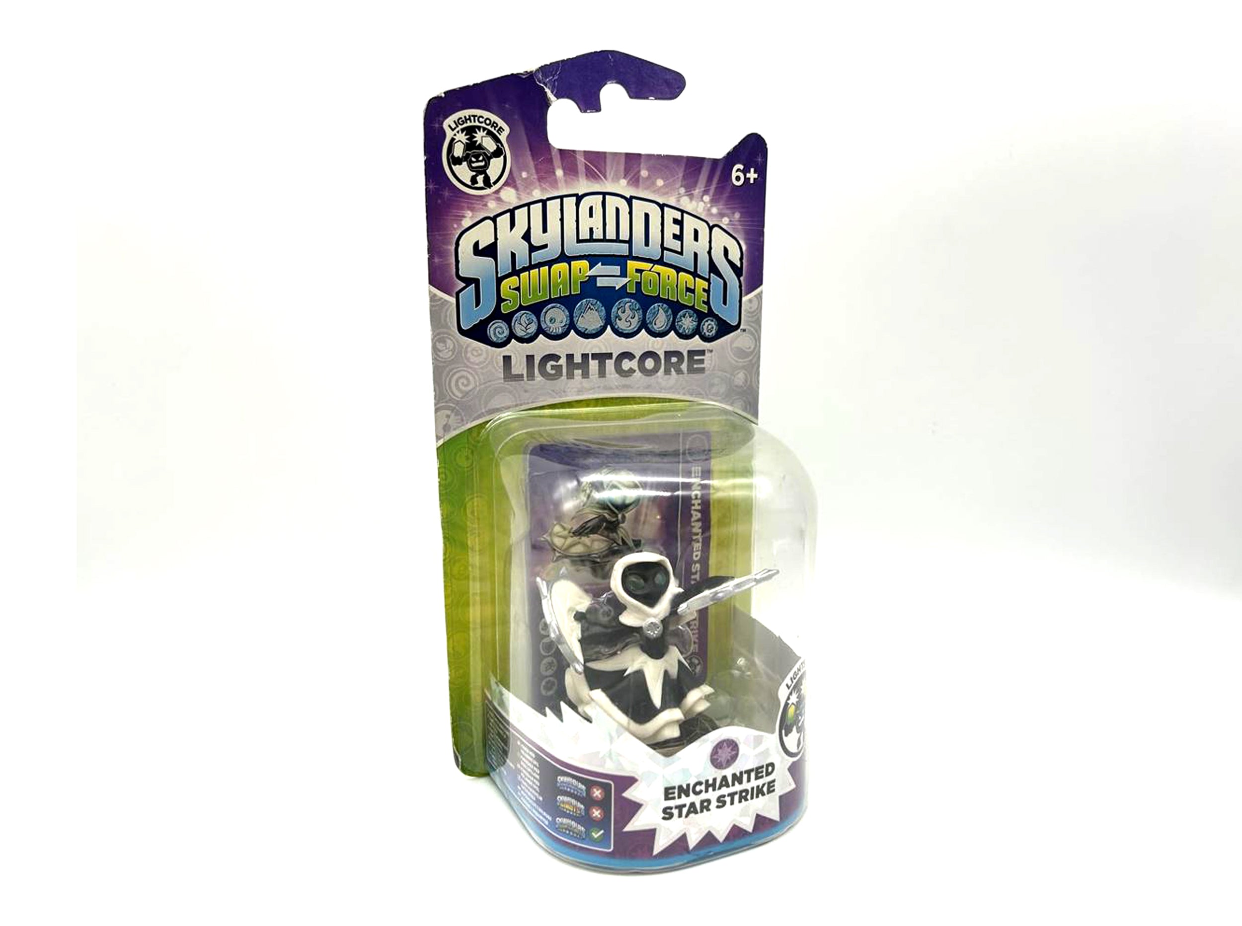 Figurine Skylanders Swap Force Enchanted Star Strike Lightcore dans son emballage d'origine
