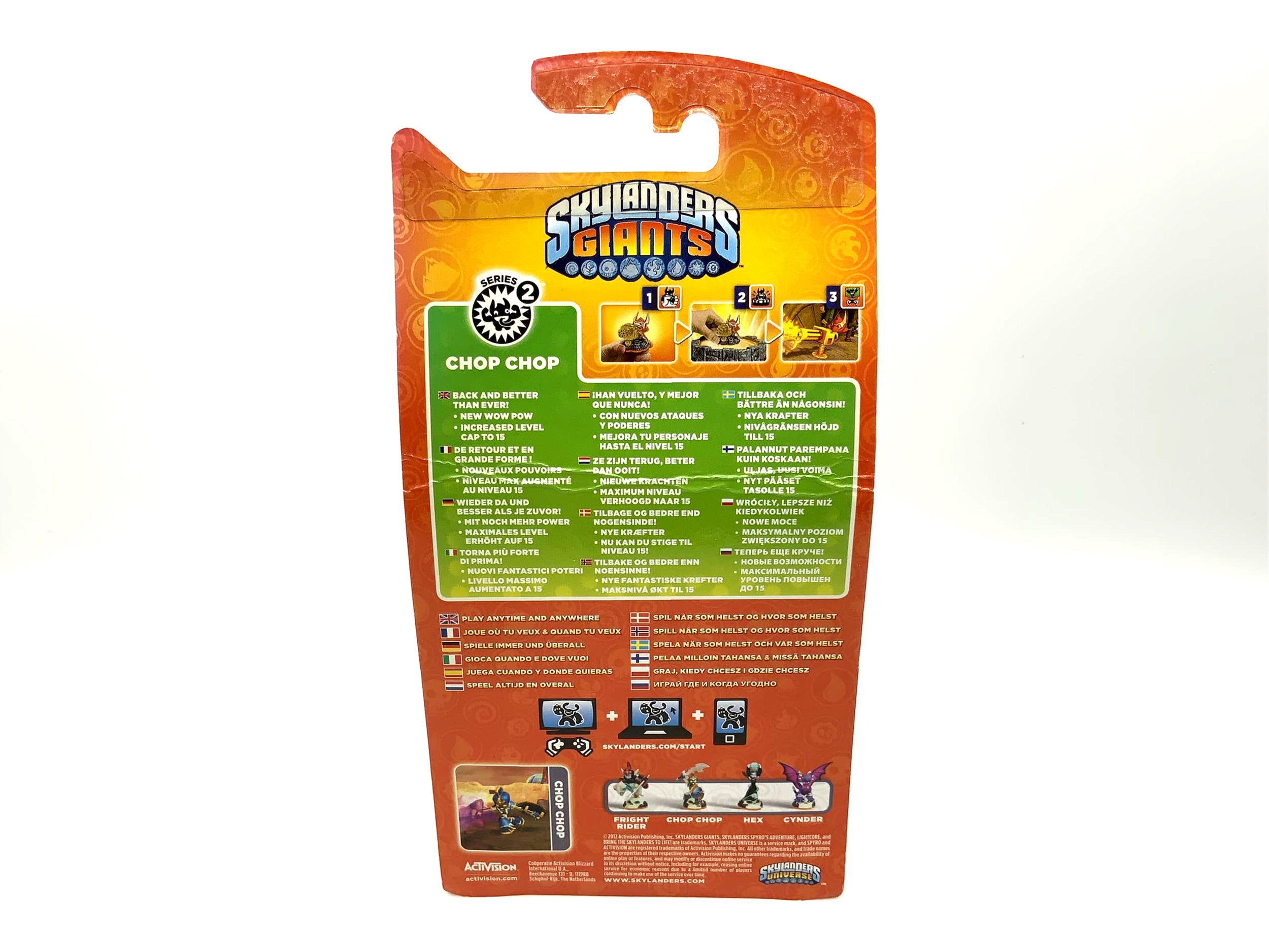 Chop Chop bleu métallisé Skylanders Giants édition exclusive Toy Fair 2013 rare