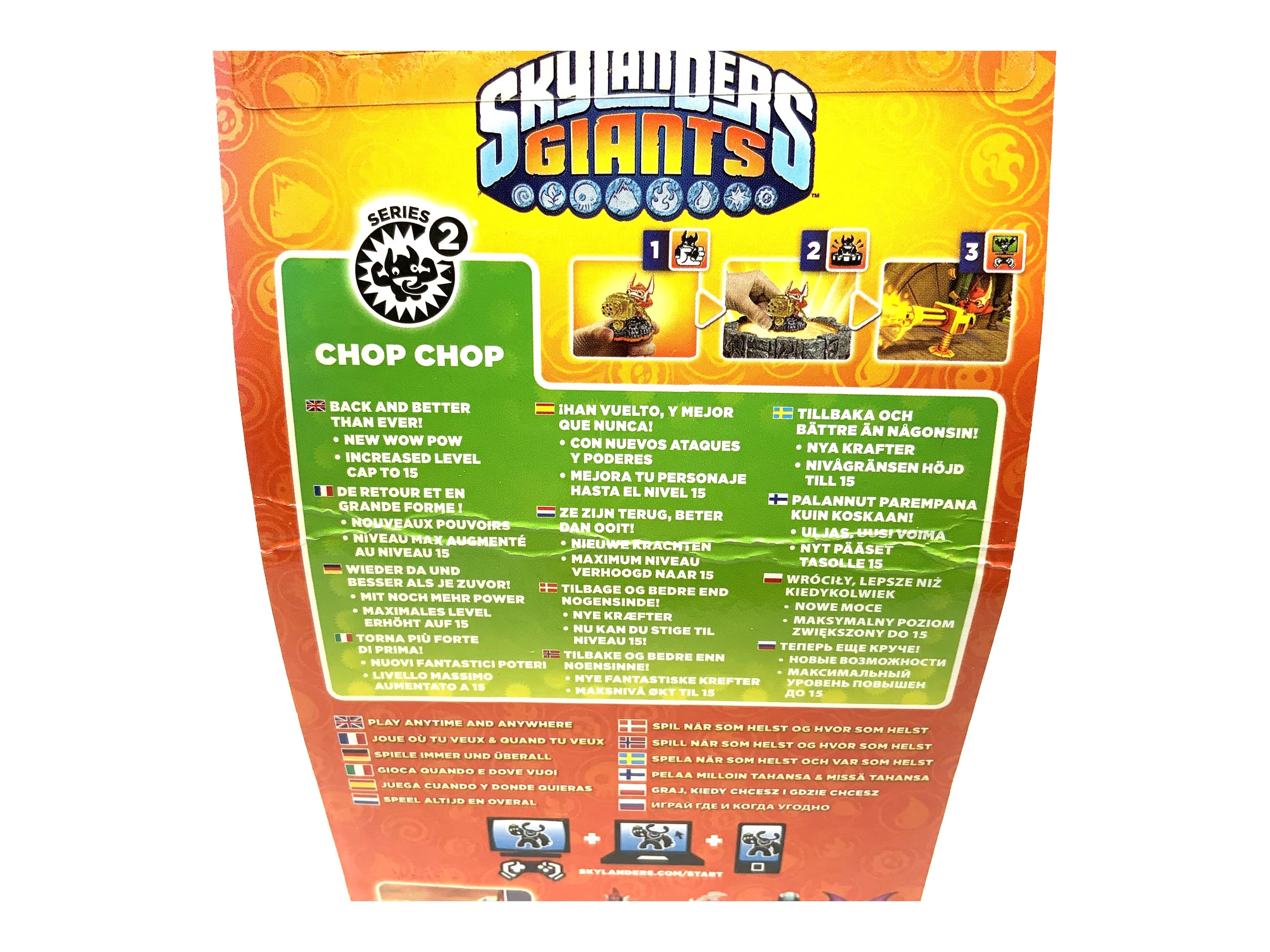 Chop Chop bleu métallisé Skylanders Giants édition exclusive Toy Fair 2013 rare