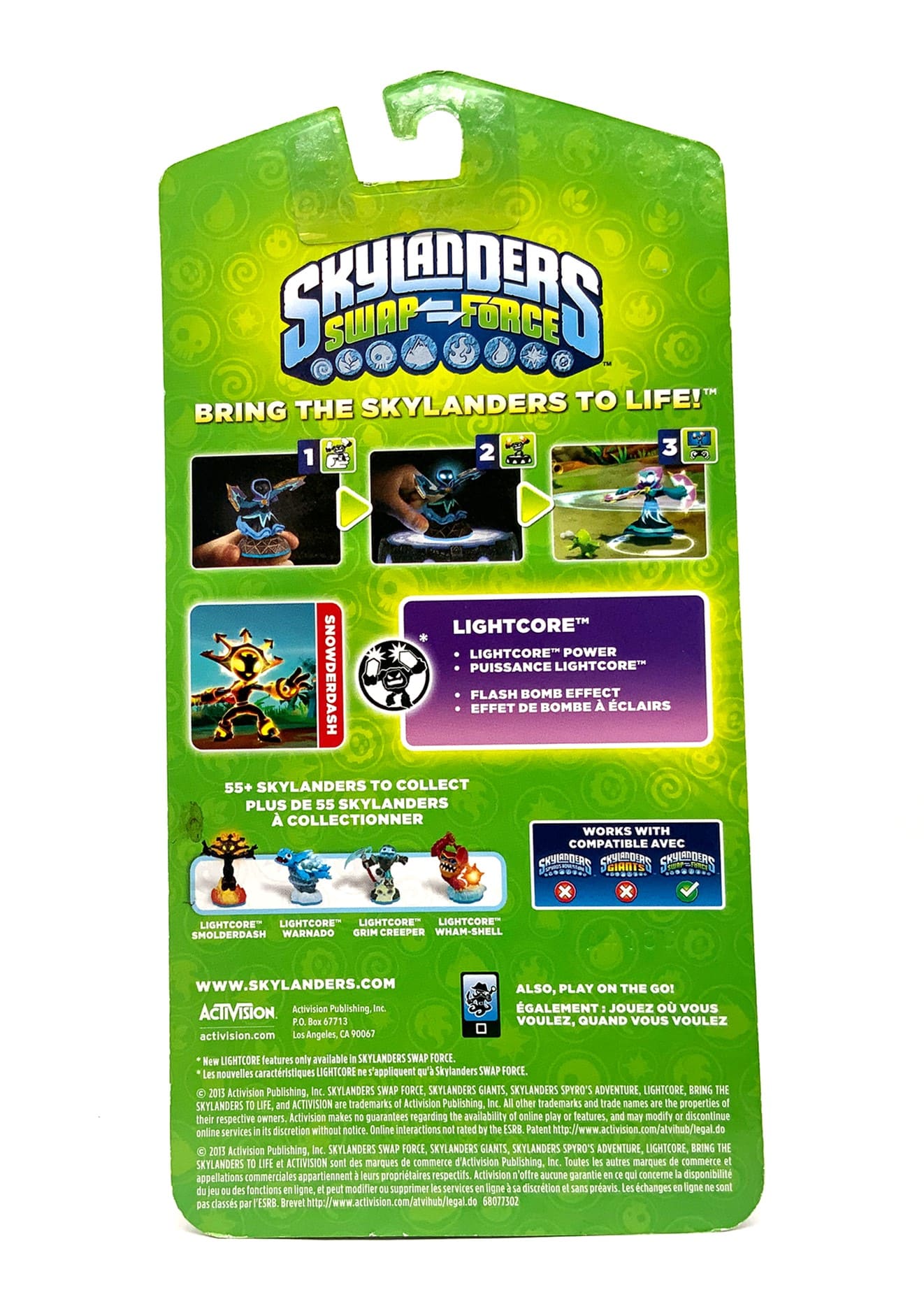 Skylanders Swap Force Snowderdash Lightcore Exclusive Employee Edition 2013 OVP