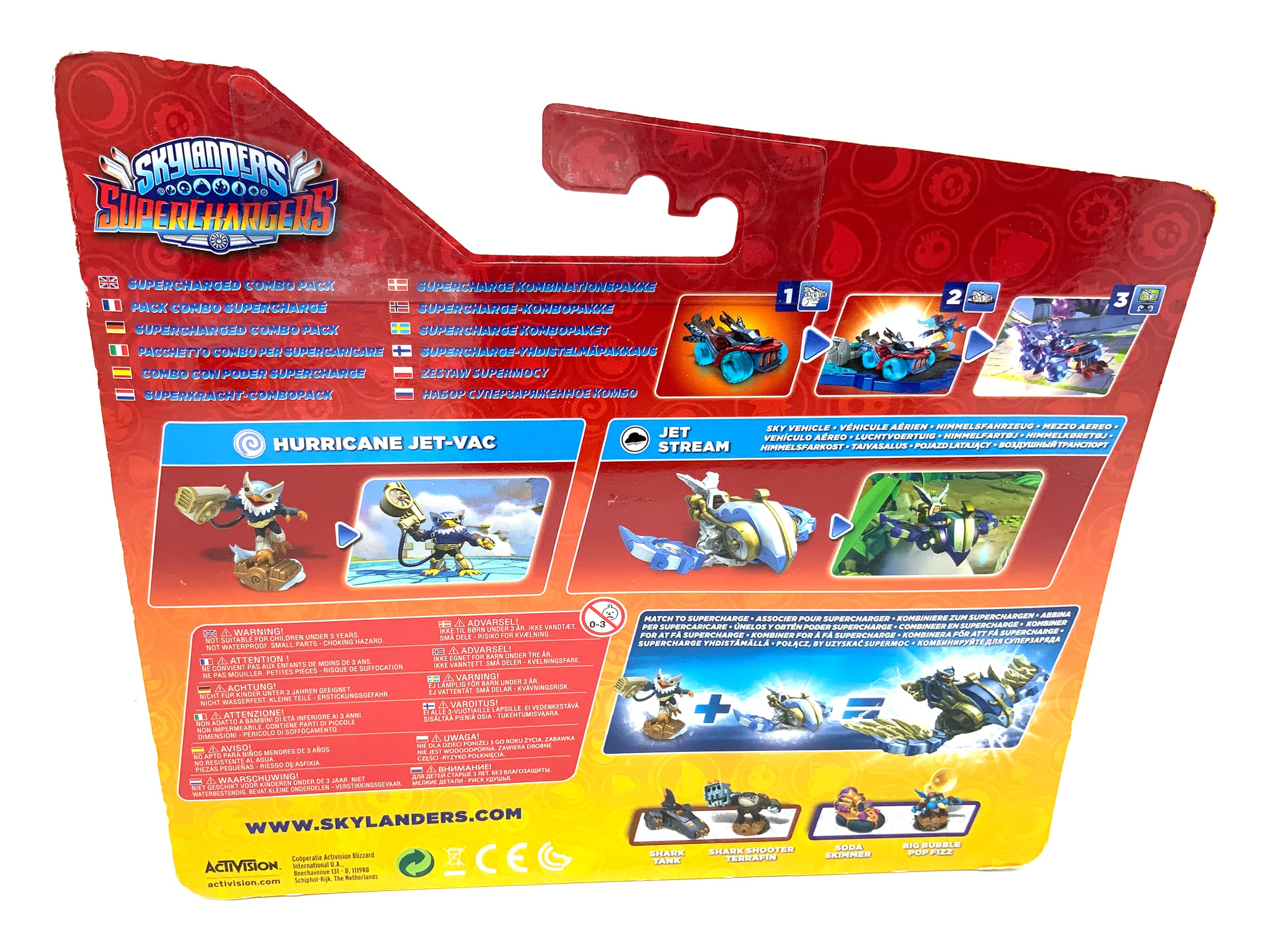 Skylanders Superchargers Supercharged Combo Pack Jet-Vac & Jet Stream in OVP