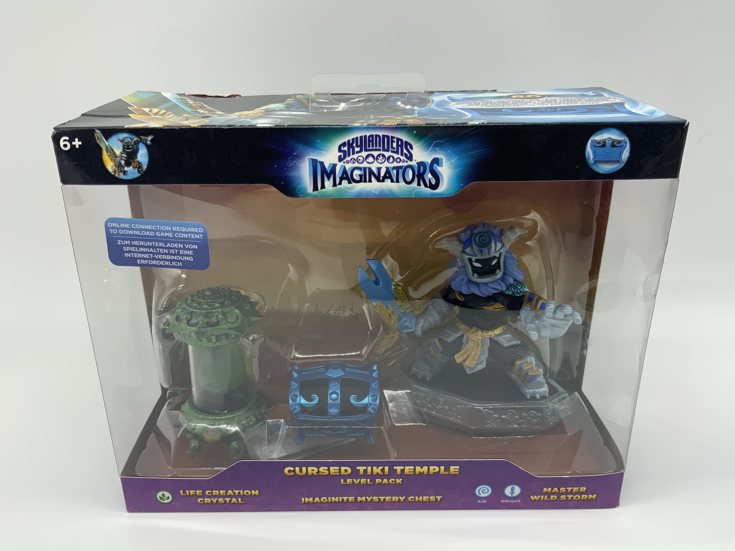 Pack de niveaux Skylanders Imaginators Cursed Tiki Temple dans son emballage d'origine avec Master Wildstorm