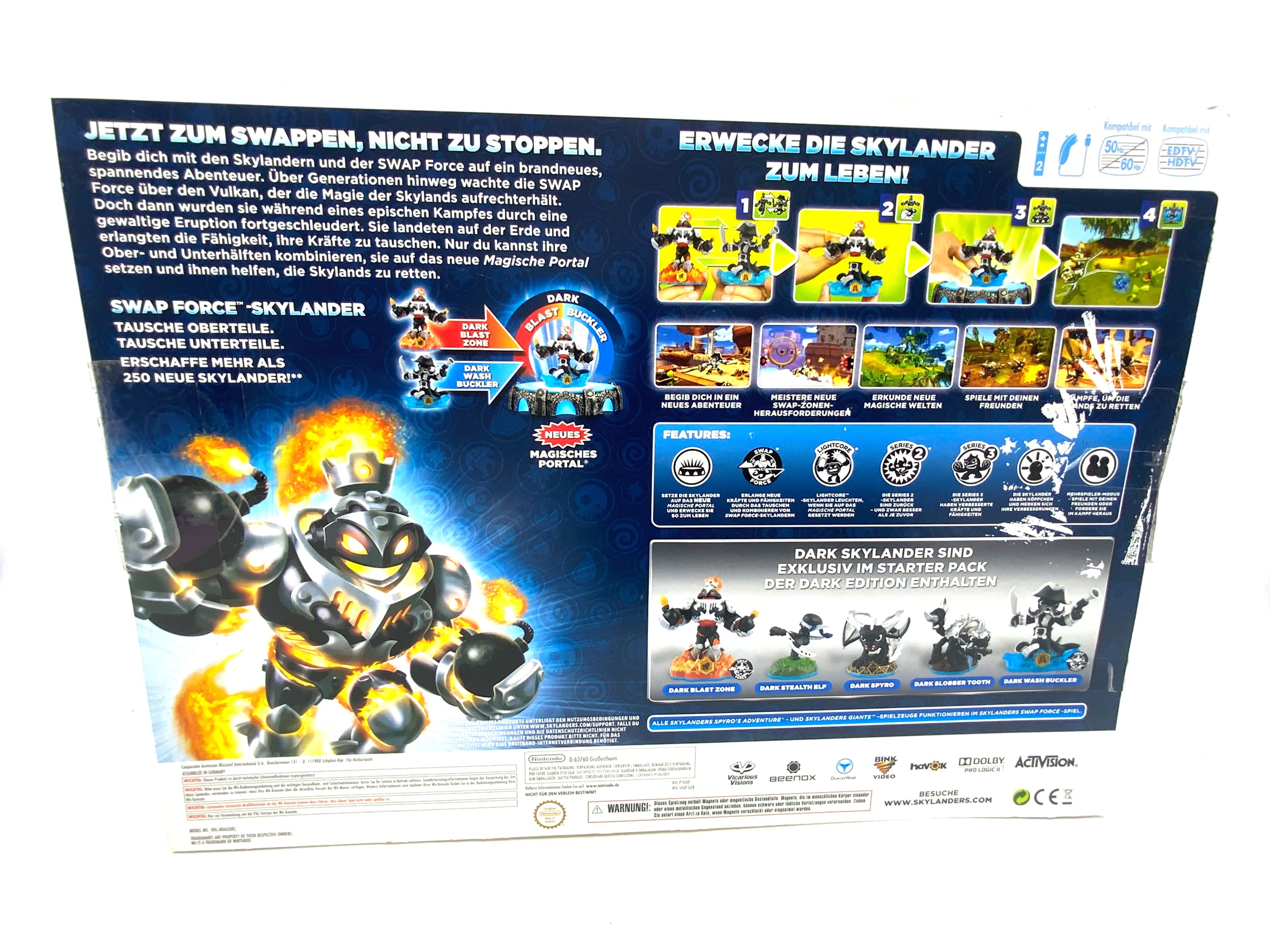 Skylanders Swap Force Dark Edition Starterset für Wii starter Pack