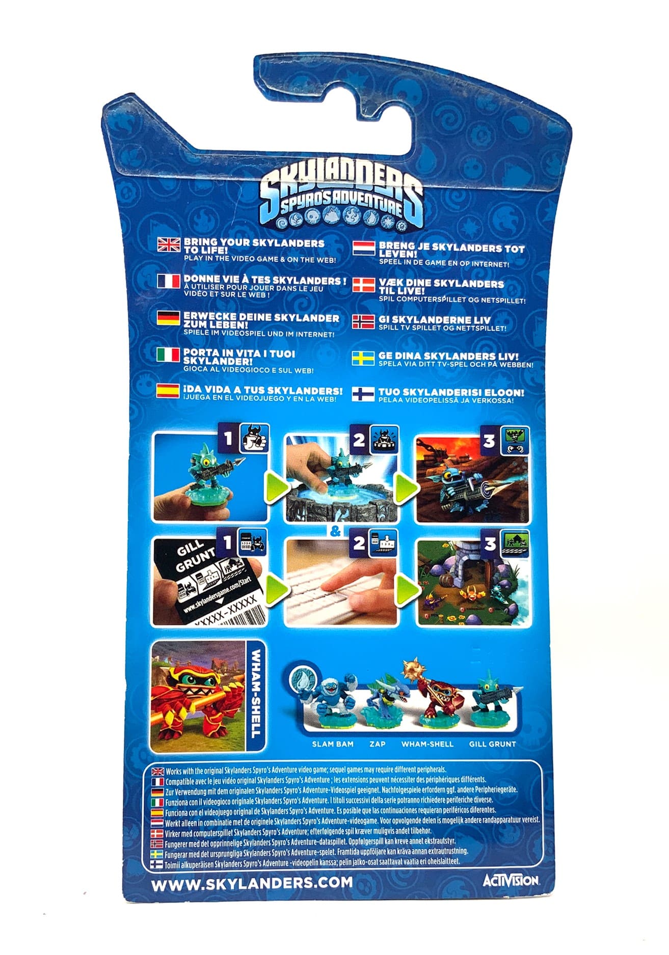 Skylanders Spyros Adventure Crystal Clear Wham Shell Chase Variante in OVP