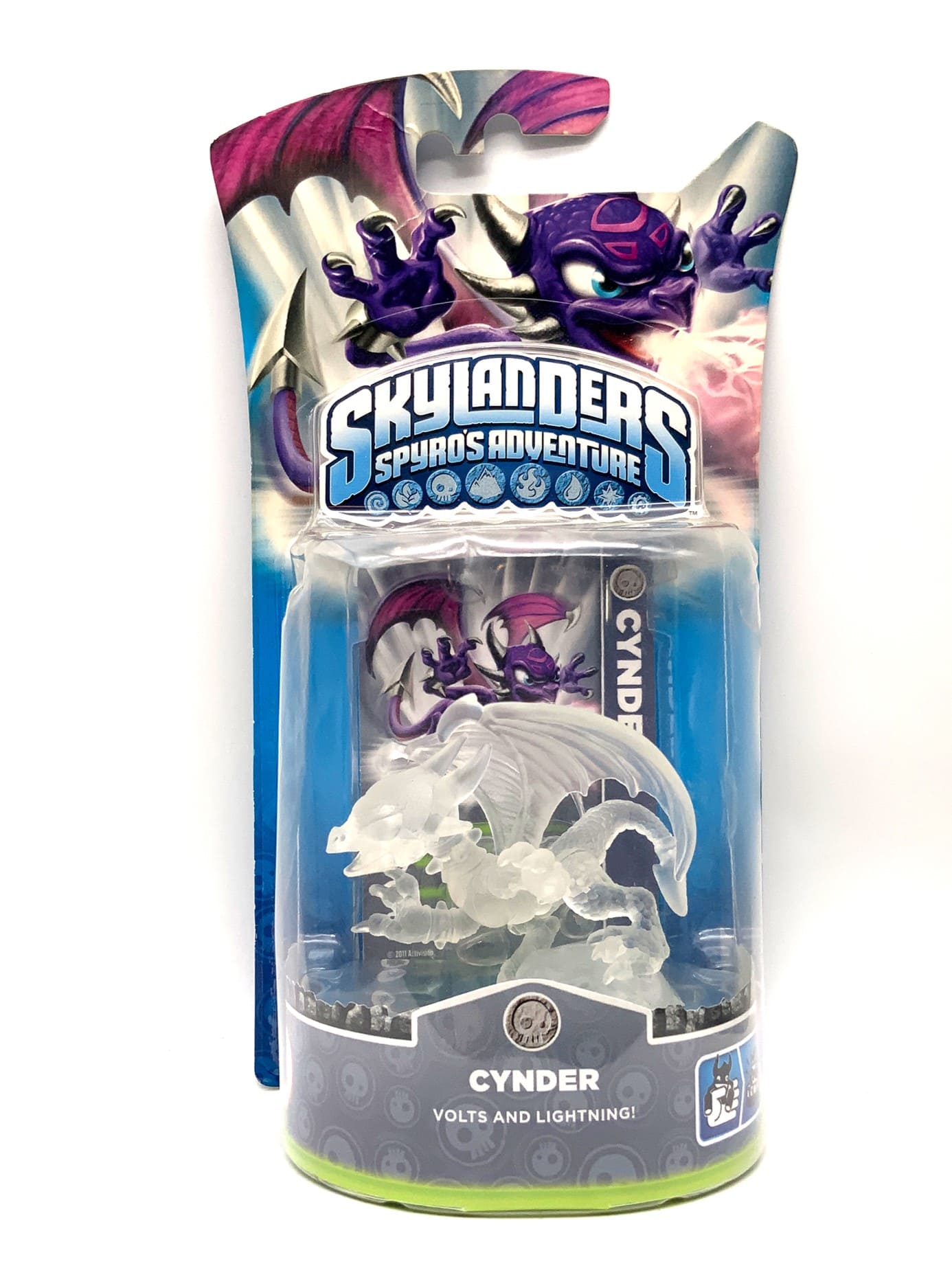 Skylanders Spyros Adventure Crystal Clear Cynder Chase Variante in OVP