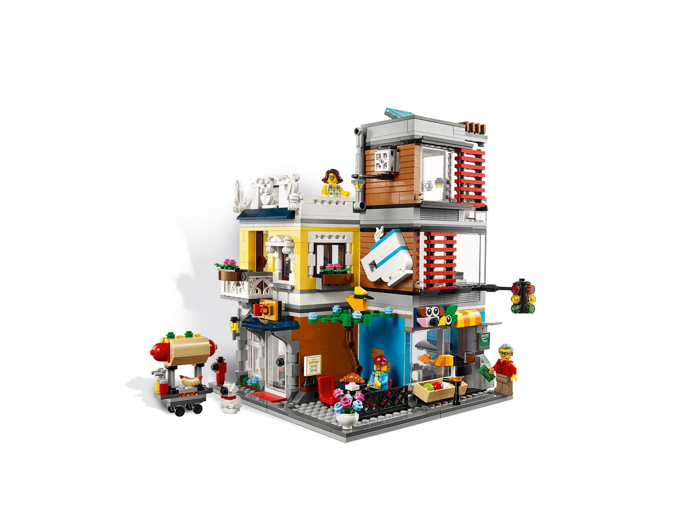 LEGO Creator 31097 Maison de ville avec animalerie et café