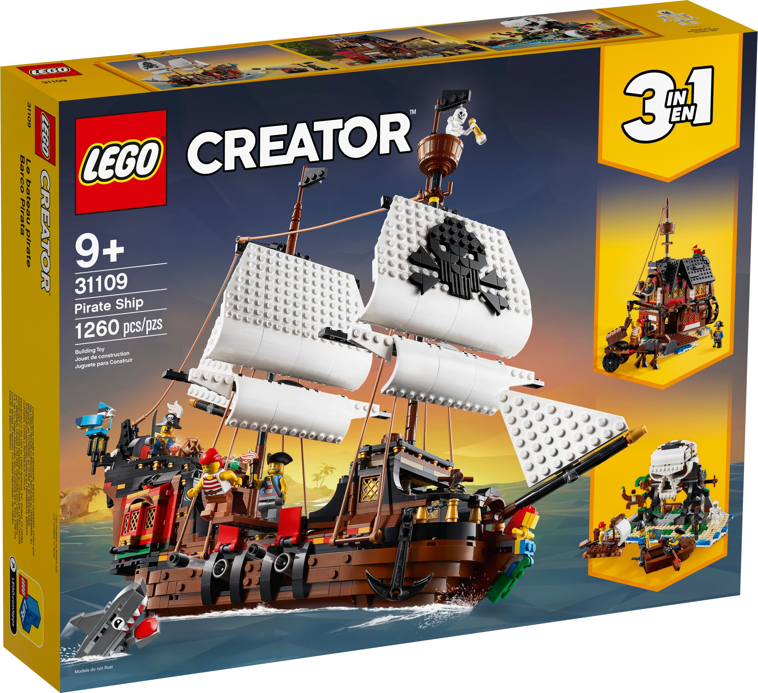 LEGO Creator 31109 Le bateau pirate