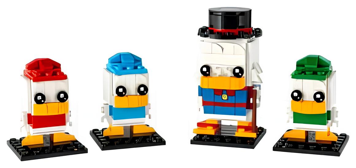 LEGO® BrickHeadz 40477 Scrooge McDuck, Huey, Dewey et Louie