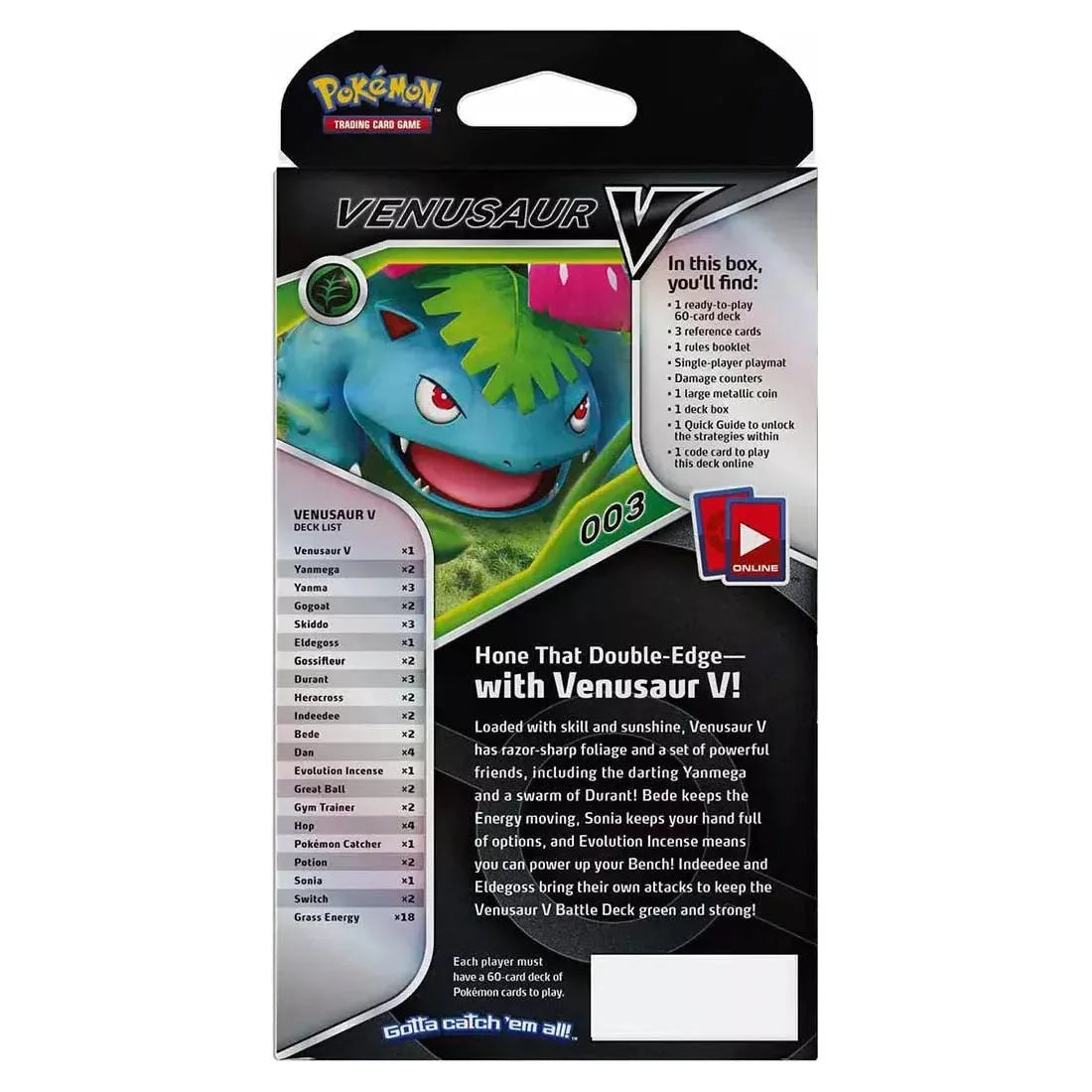 Pokémon Venusaur V Battle Deck (anglais)